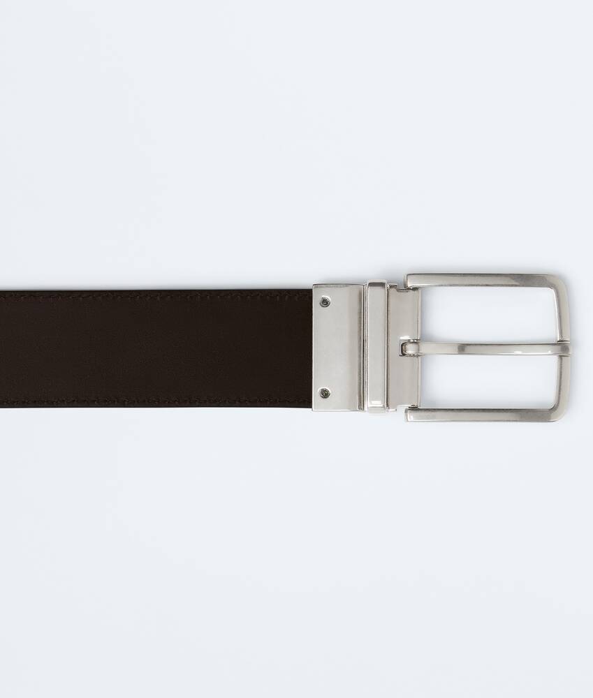 BOTTEGA VENETA Intrecciato编织皮革双面腰带