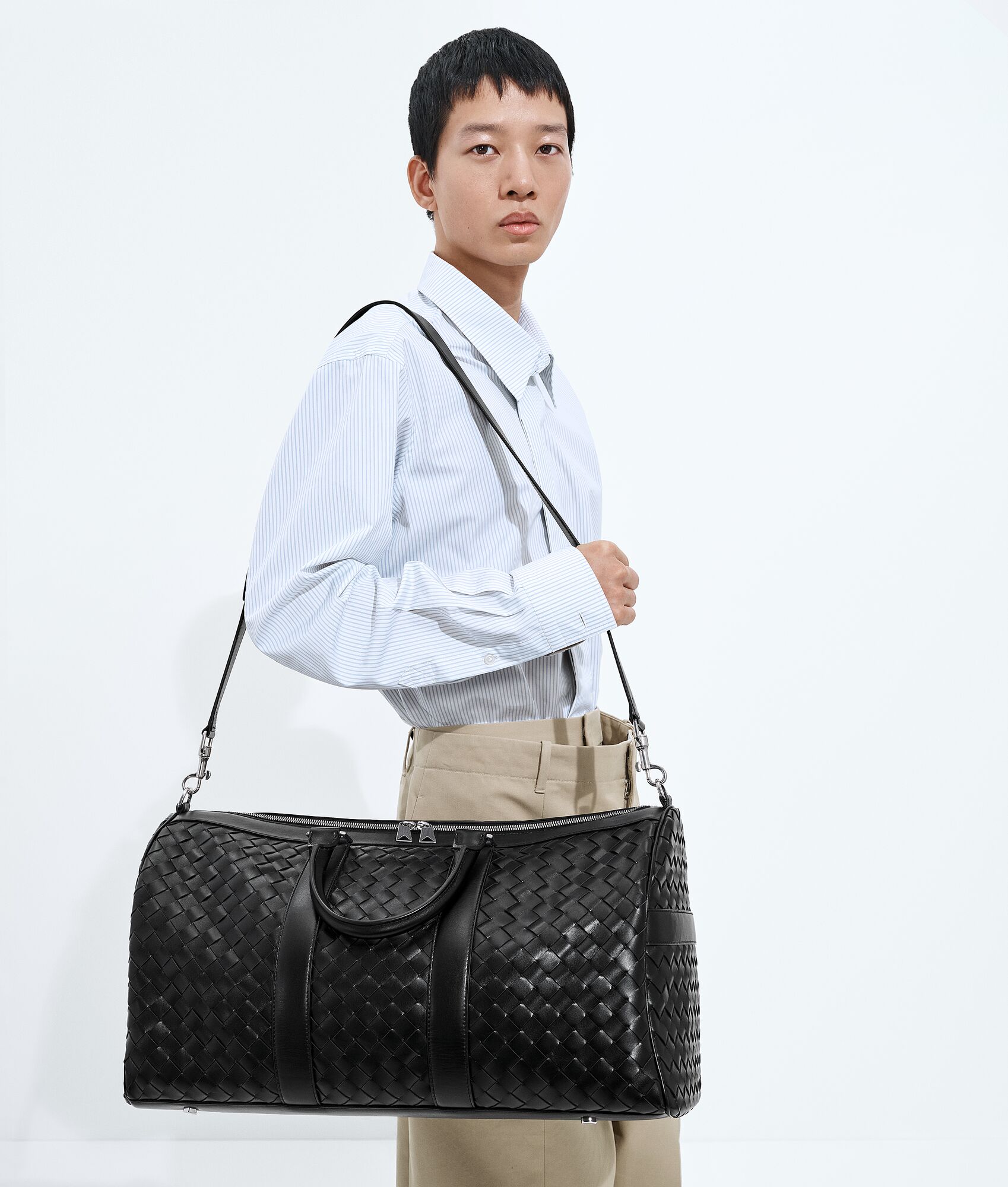 BOTTEGA VENETA Intrecciato编织旅行包