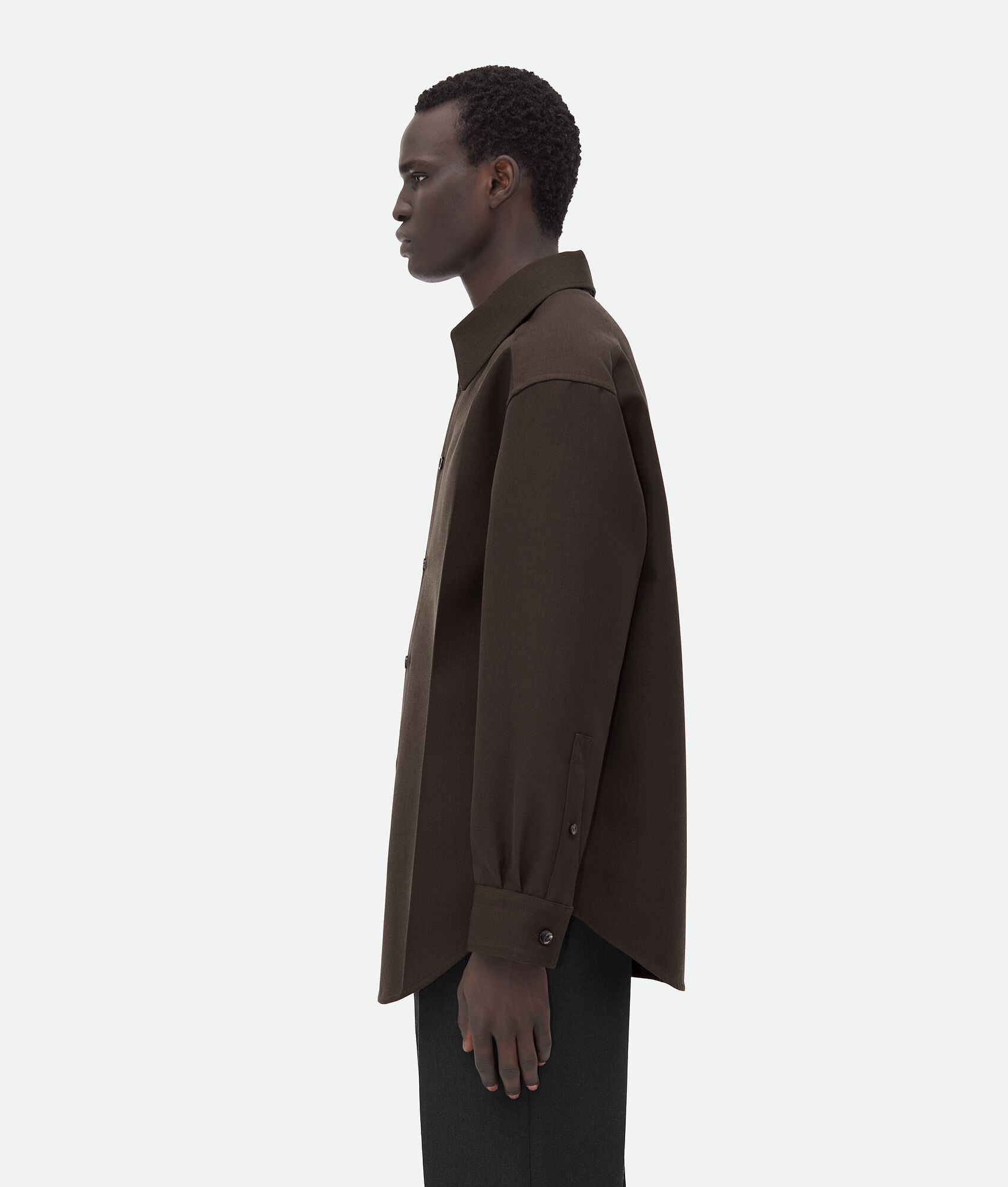 BOTTEGA VENETA 柔软羊毛斜纹衬衫