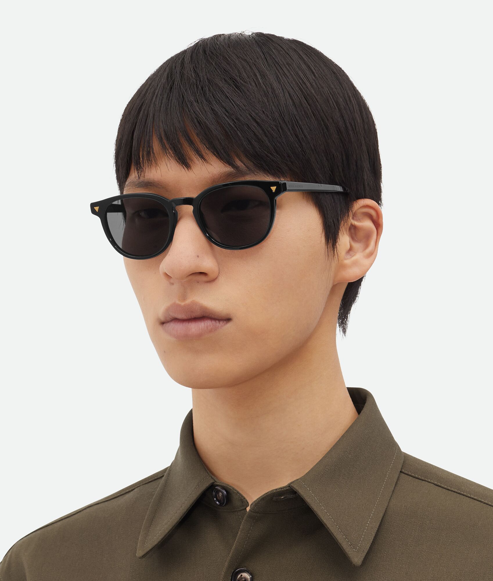 BOTTEGA VENETA Soft再生醋酸酯Panthos造型太阳镜