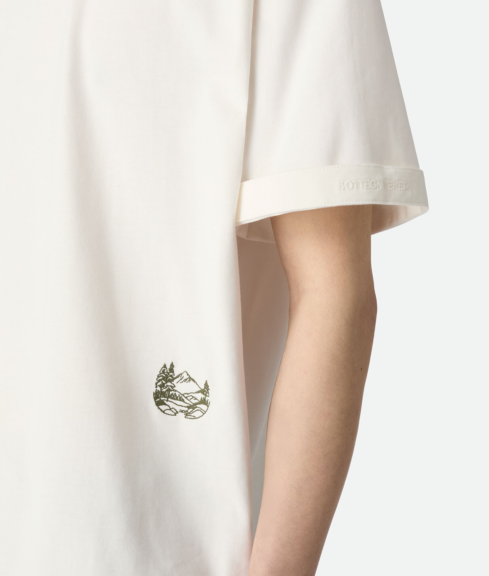 BOTTEGA VENETA 皮马棉针织T恤