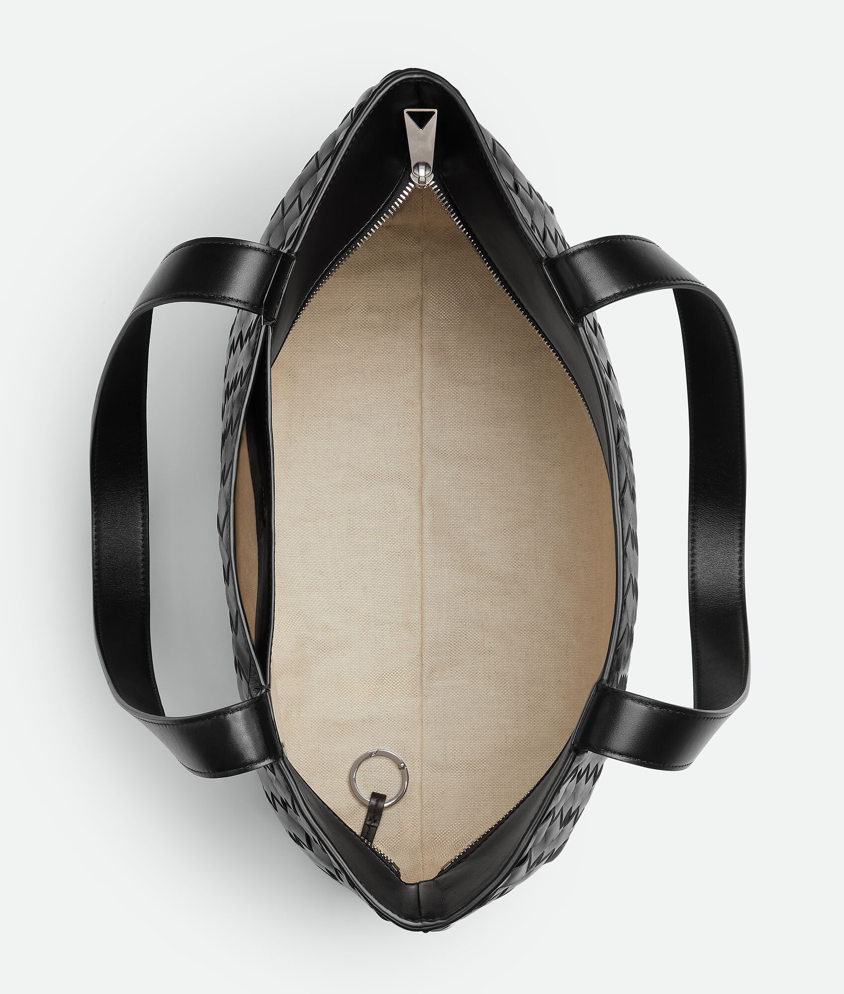 BOTTEGA VENETA 小号Intrecciato编织拉链Tote托特手袋