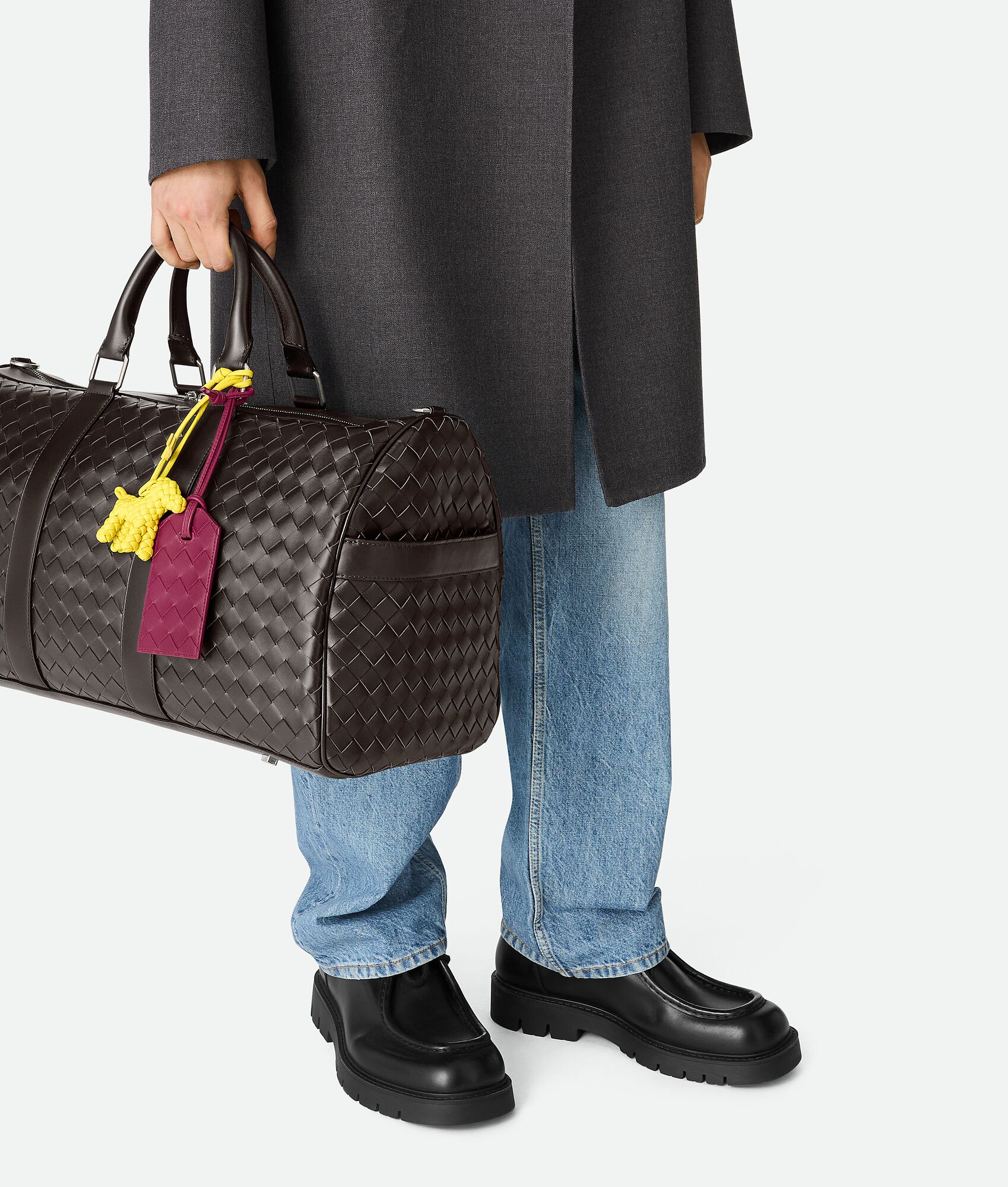 BOTTEGA VENETA Intrecciato编织标签夹