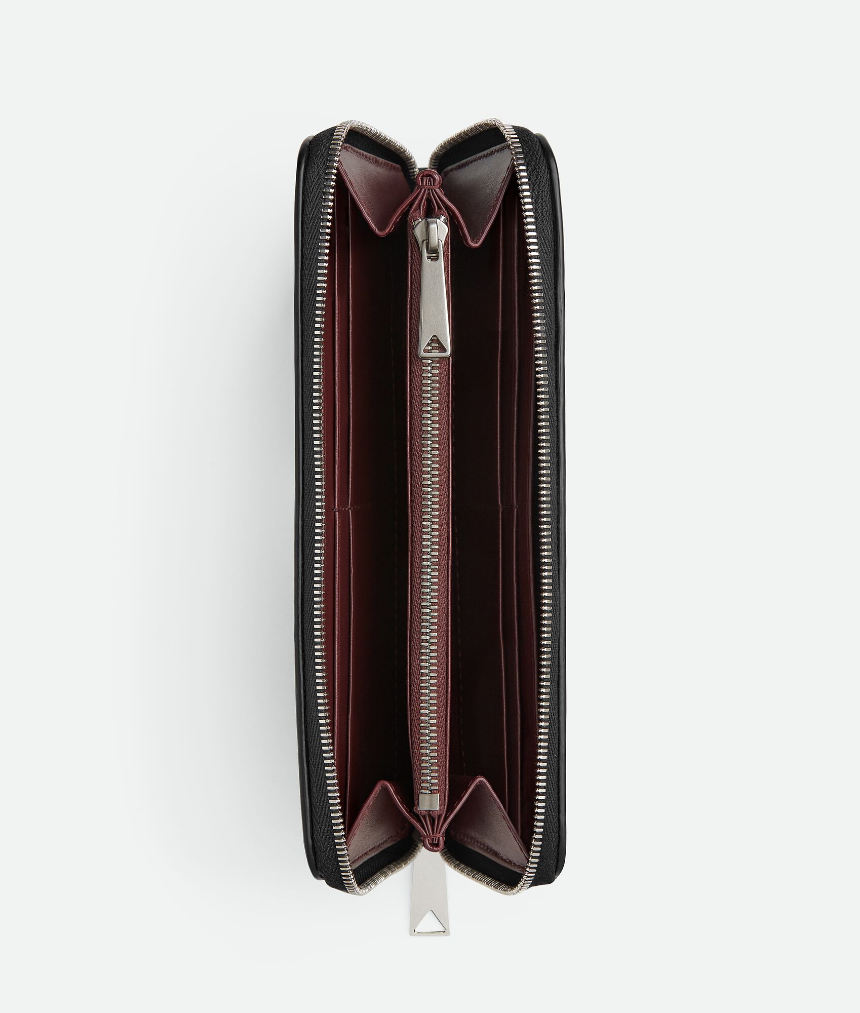 BOTTEGA VENETA Intrecciato编织环绕式拉链钱包