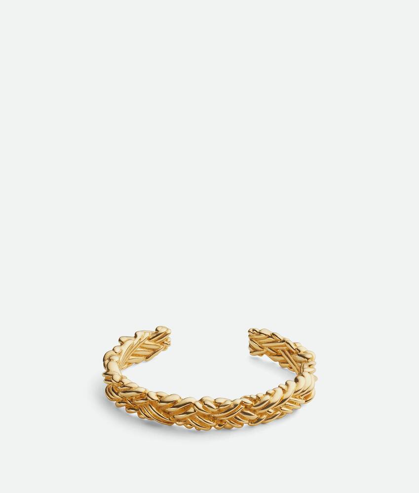BOTTEGA VENETA Intreccio编织薄款粗环手镯