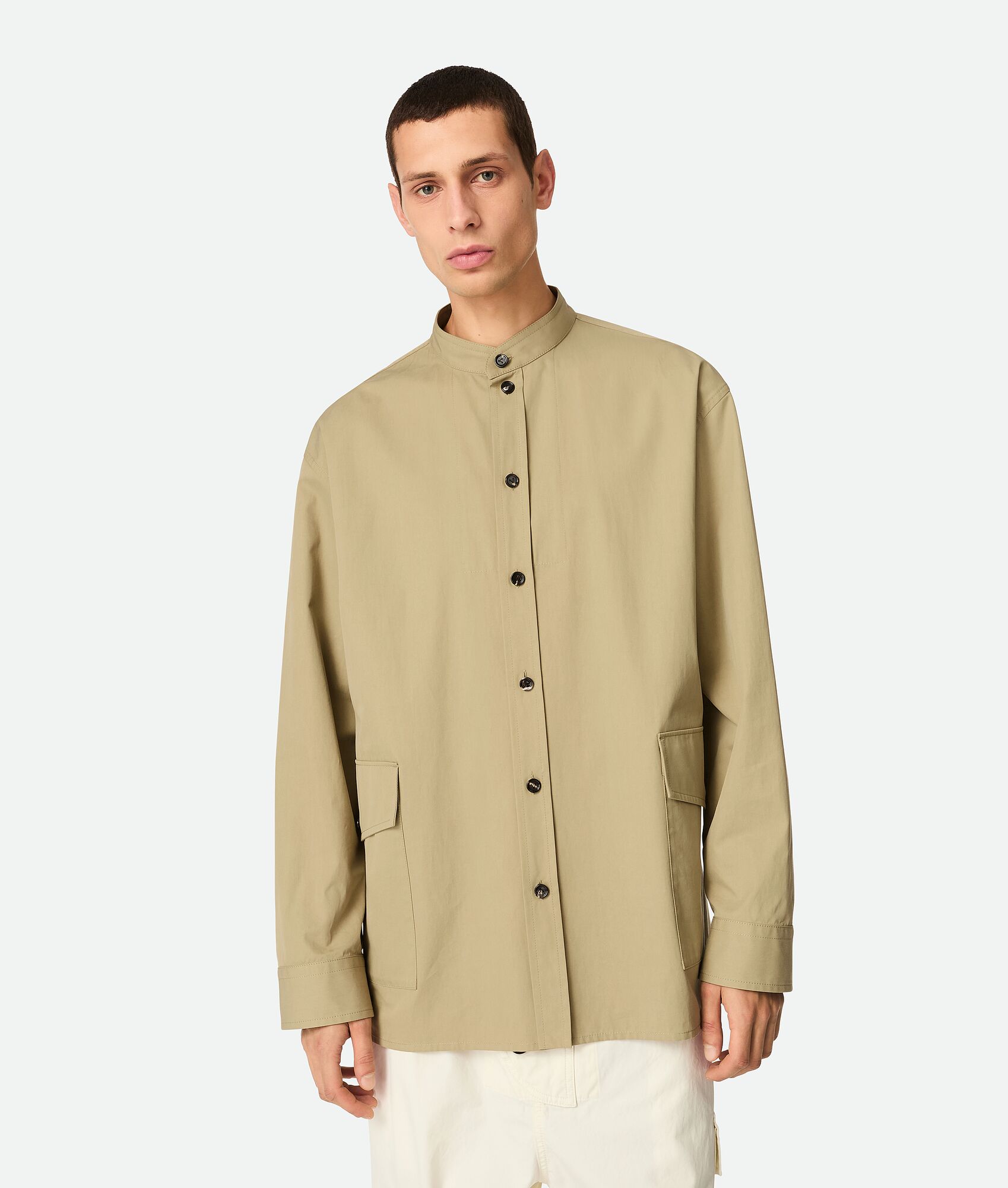 BOTTEGA VENETA 轻盈棉质斜纹外套式衬衫