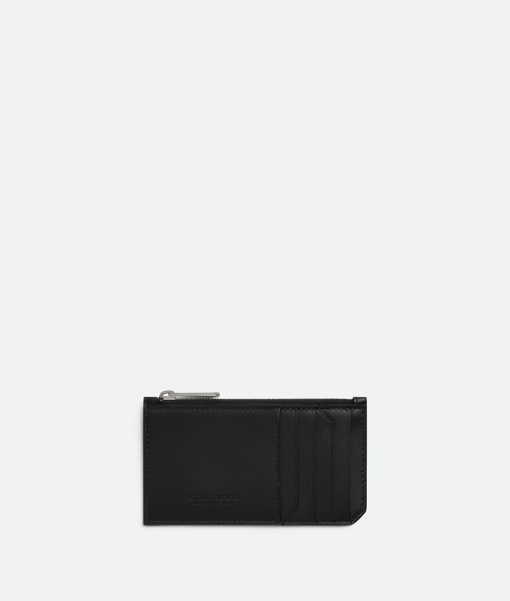 BOTTEGA VENETA Intrecciato编织Piccolo拉链卡包