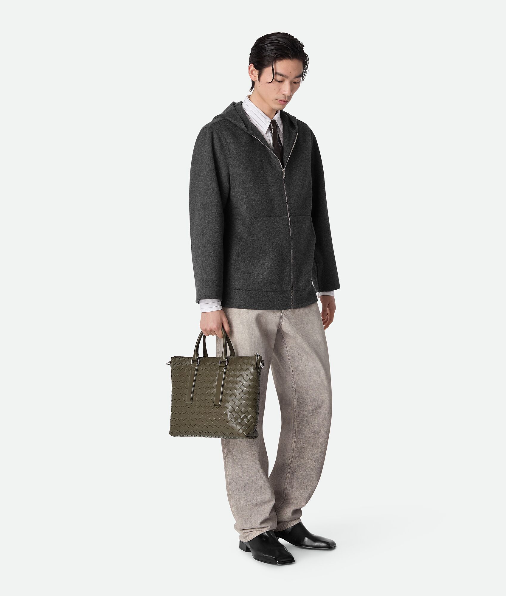BOTTEGA VENETA Intrecciato编织柔软公文包