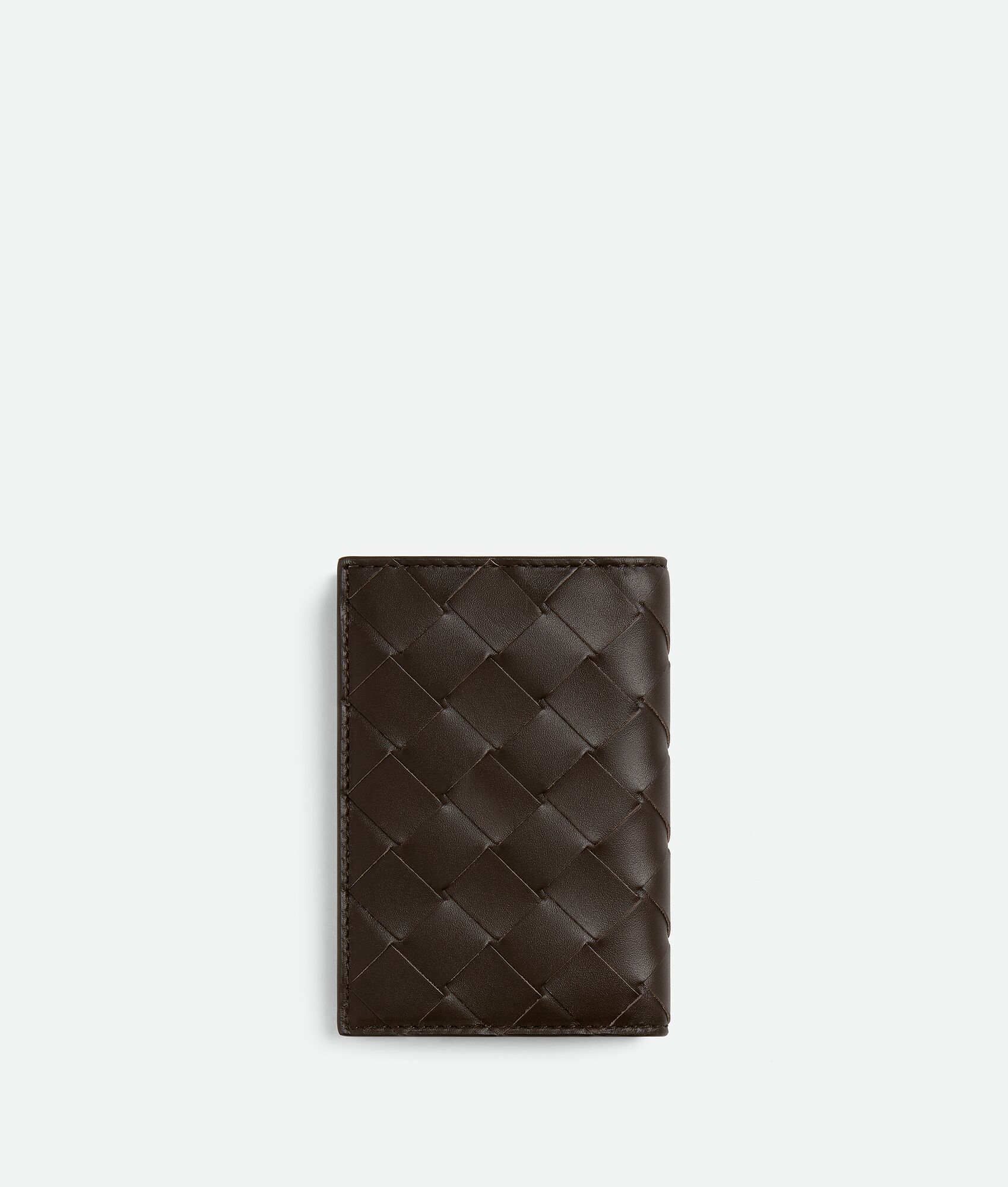 BOTTEGA VENETA Intrecciato编织翻盖卡包