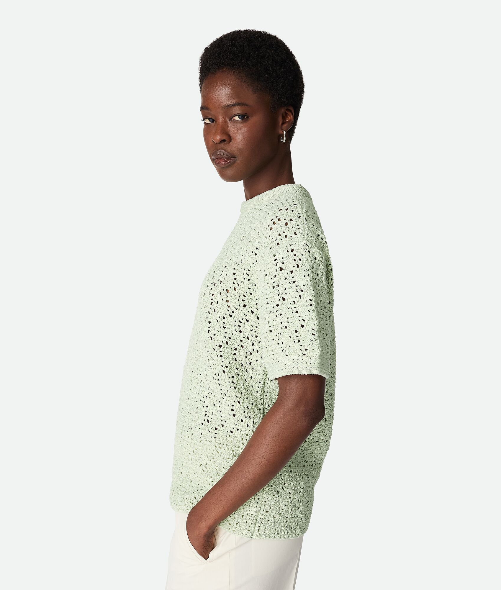BOTTEGA VENETA 棉质钩织针织T恤
