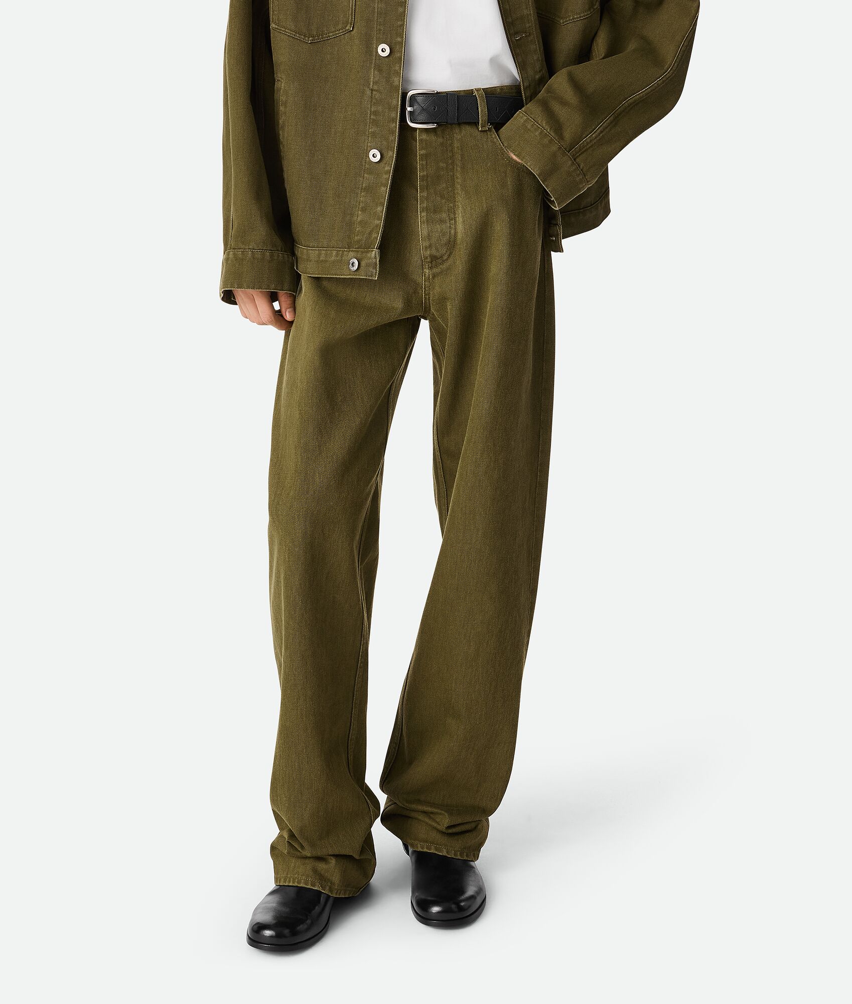 BOTTEGA VENETA 彩色翻边牛仔裤