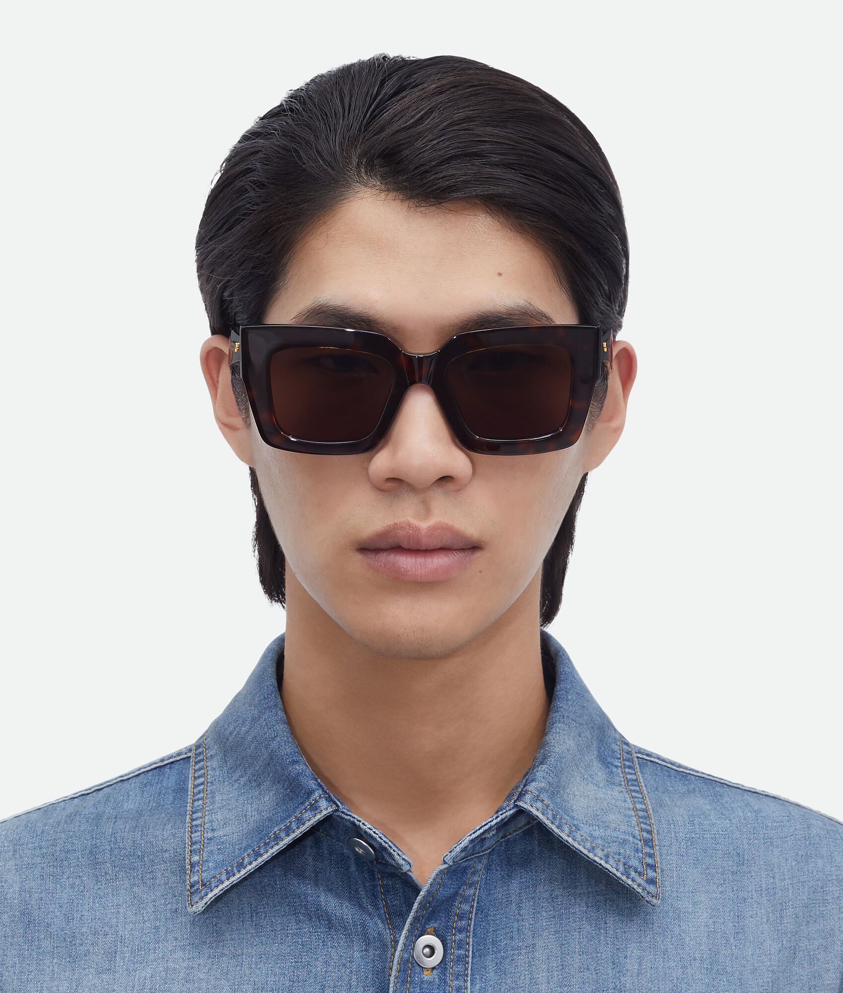 BOTTEGA VENETA Classic方形太阳眼镜