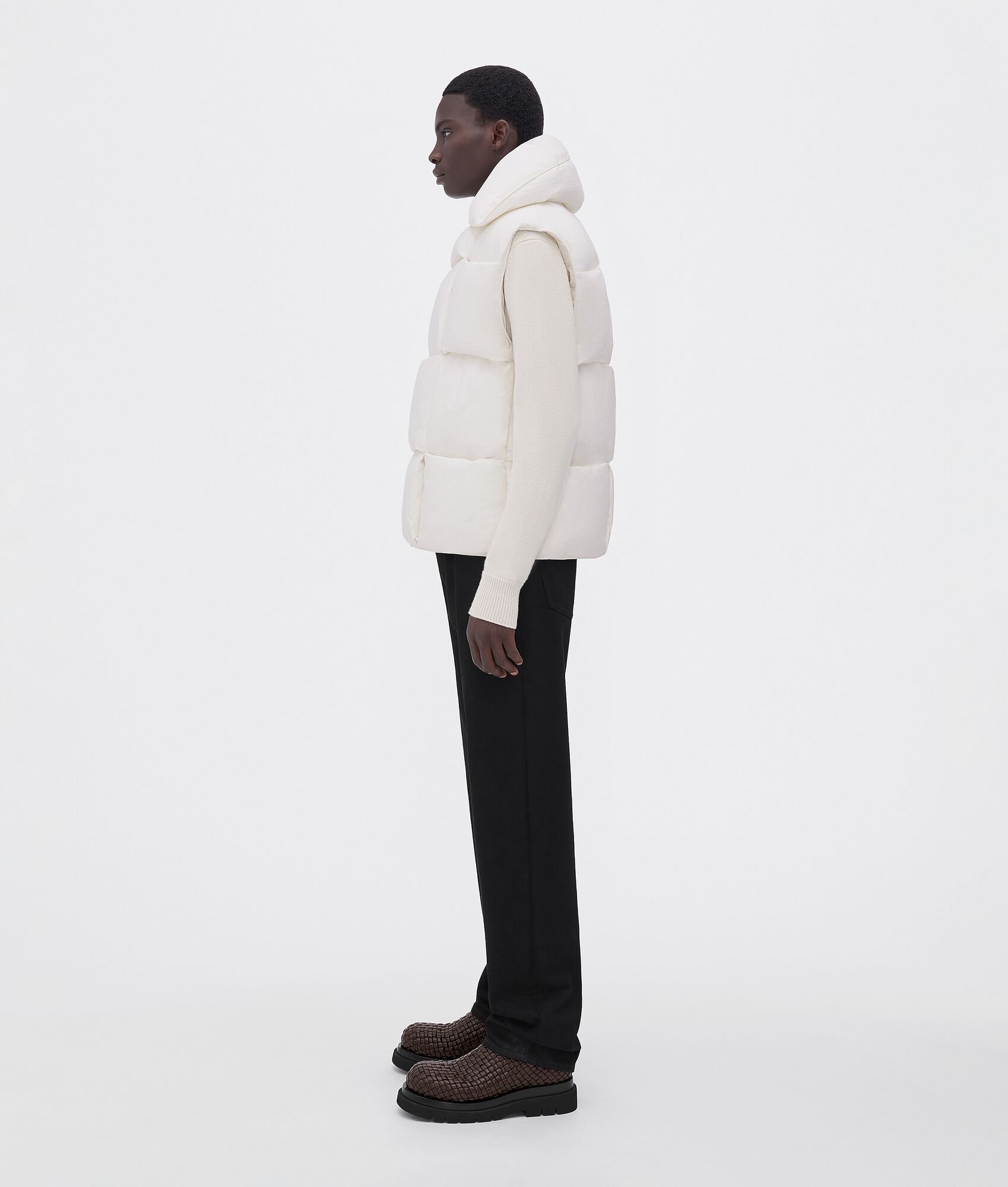 BOTTEGA VENETA 科技尼龙intreccio编织加衬马甲