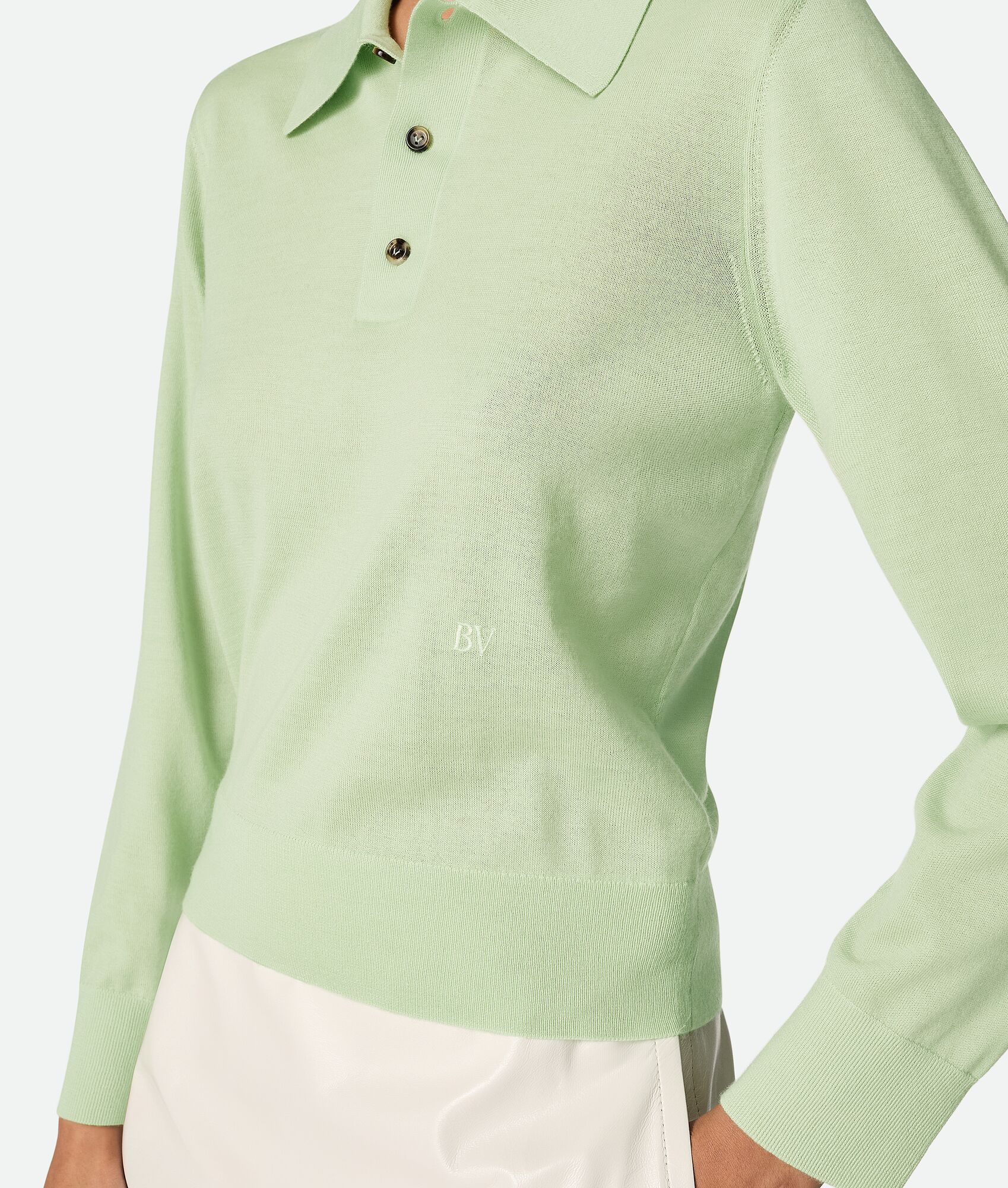 BOTTEGA VENETA 轻盈精细山羊绒Polo衫
