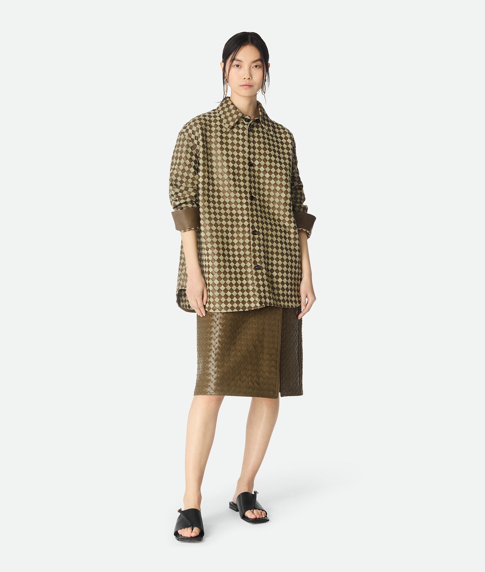 BOTTEGA VENETA 女士Solstice平底夹趾凉鞋