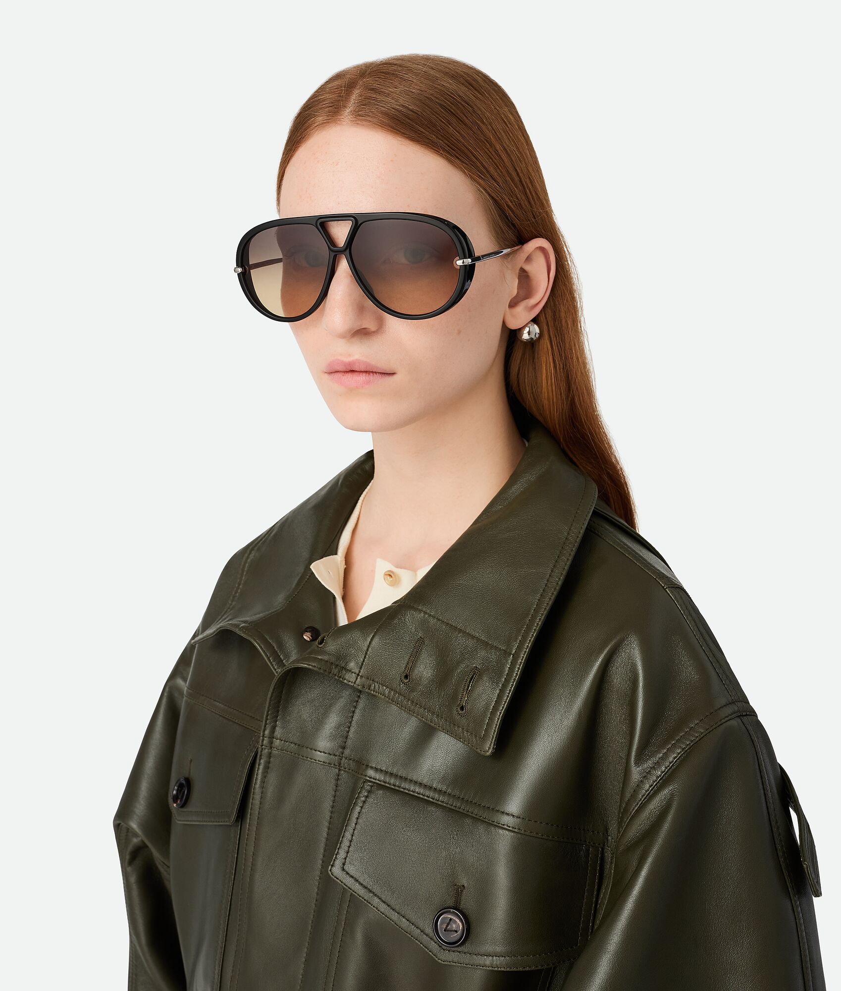 BOTTEGA VENETA Drop飞行员太阳眼镜