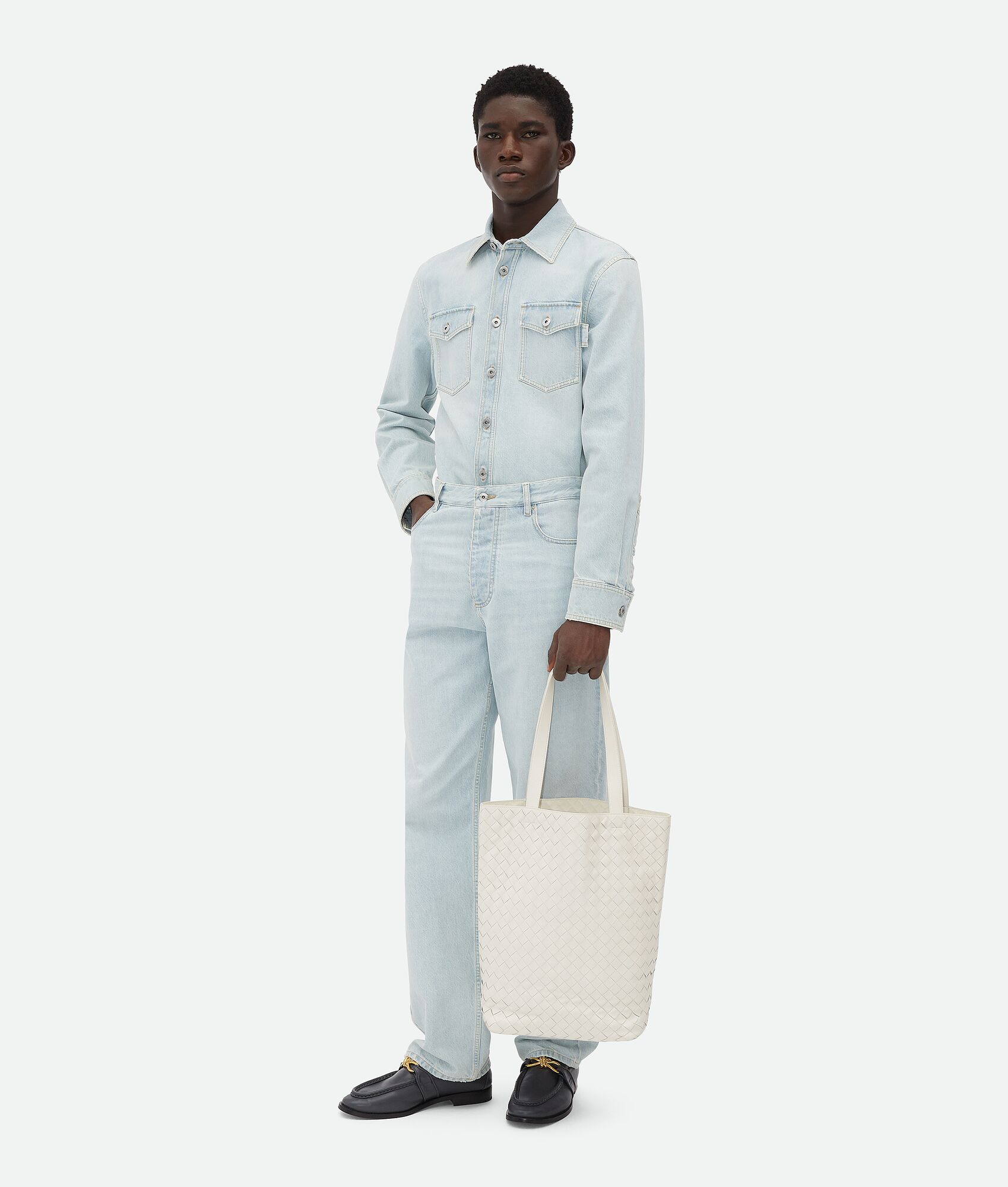 BOTTEGA VENETA 小号Intrecciato编织Tote托特手袋