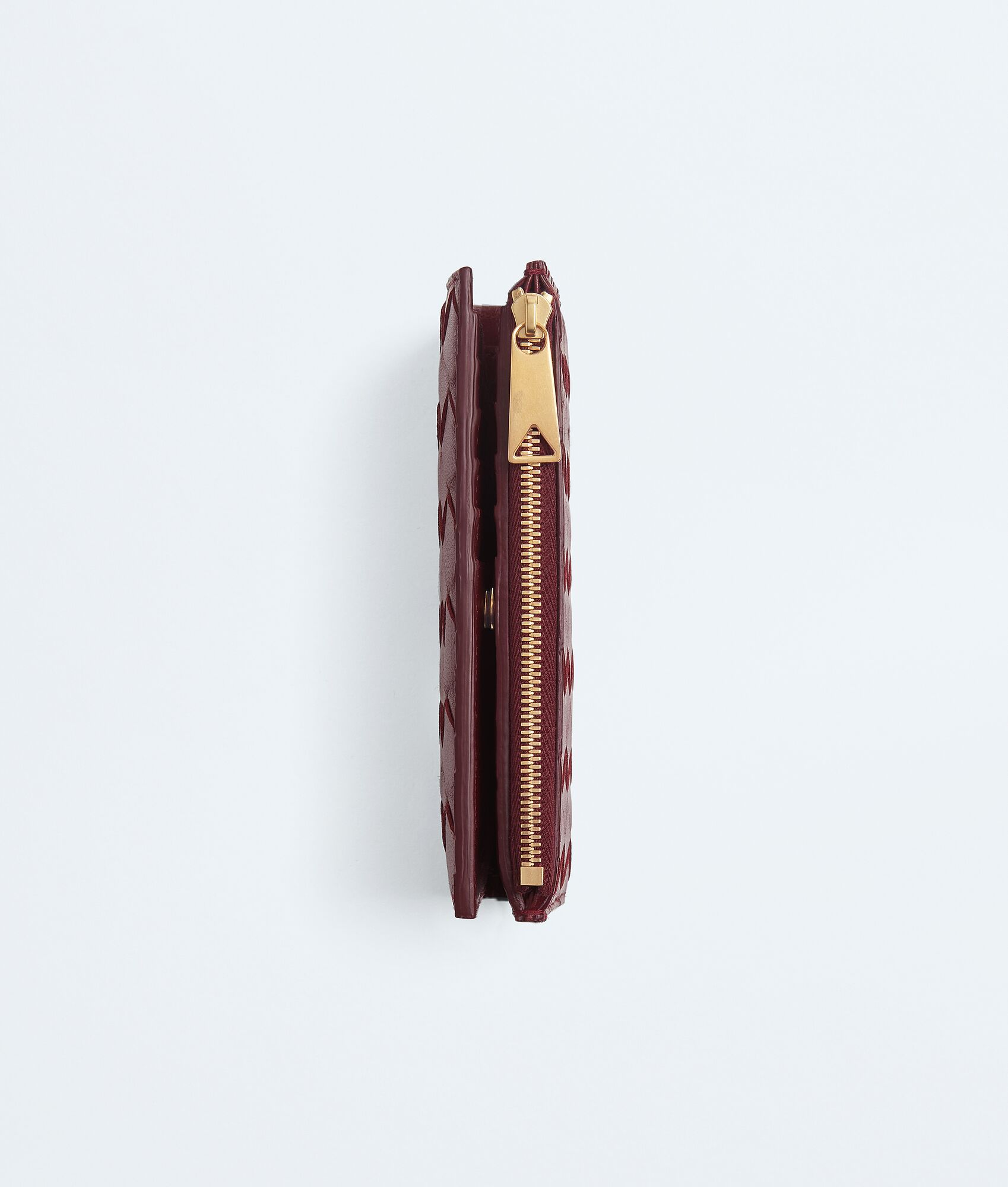 BOTTEGA VENETA 中号Intrecciato编织Bi-Fold拉链钱包