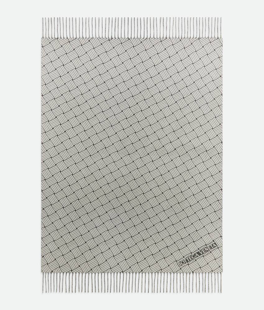 BOTTEGA VENETA Intreccio编织图案山羊绒毛毯