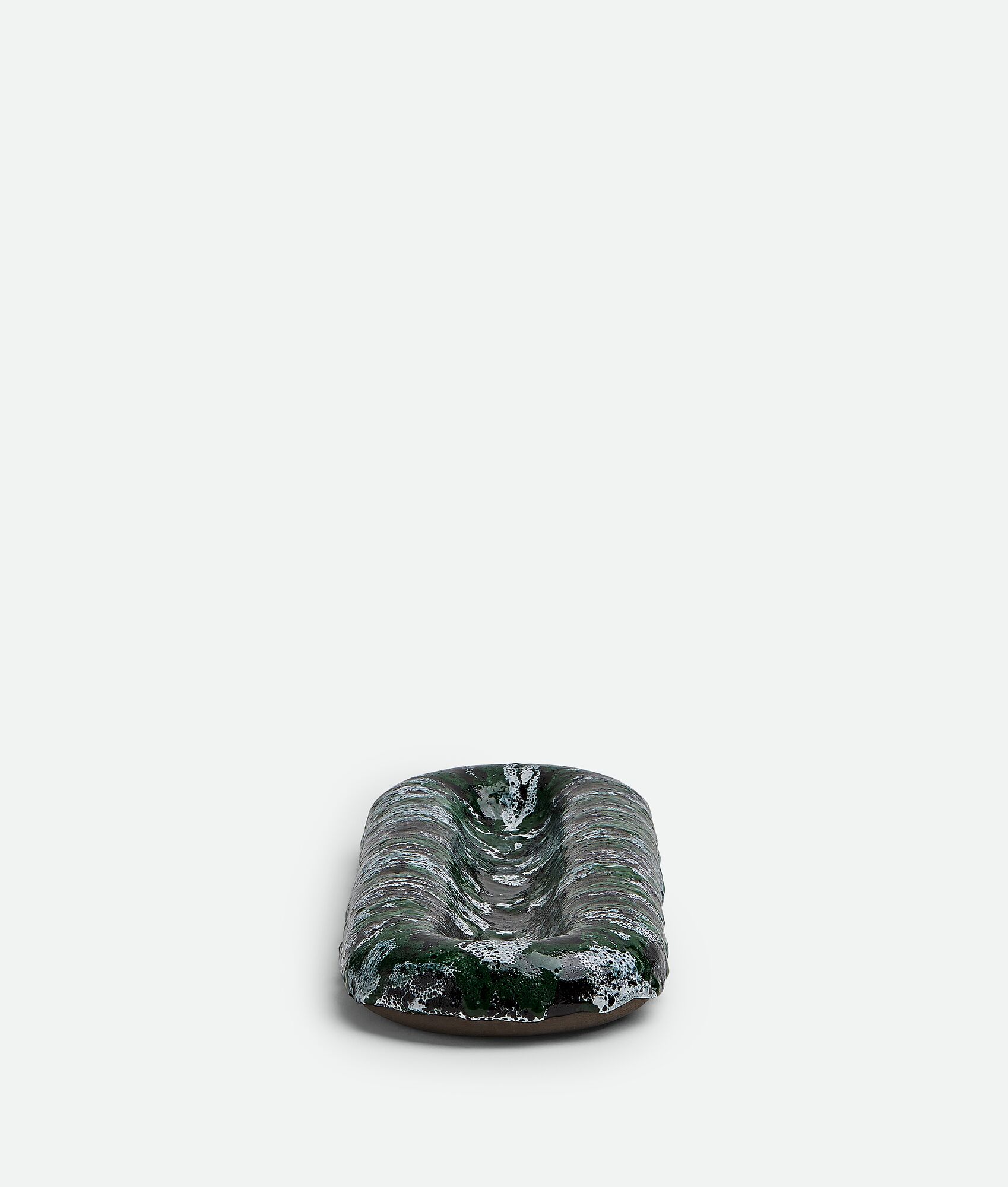 BOTTEGA VENETA Volcanic釉面长椭圆形托盘