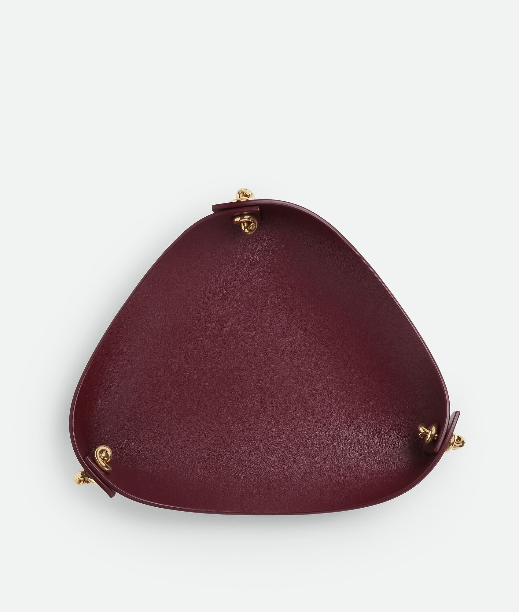 BOTTEGA VENETA 金属系结中号皮革托盘