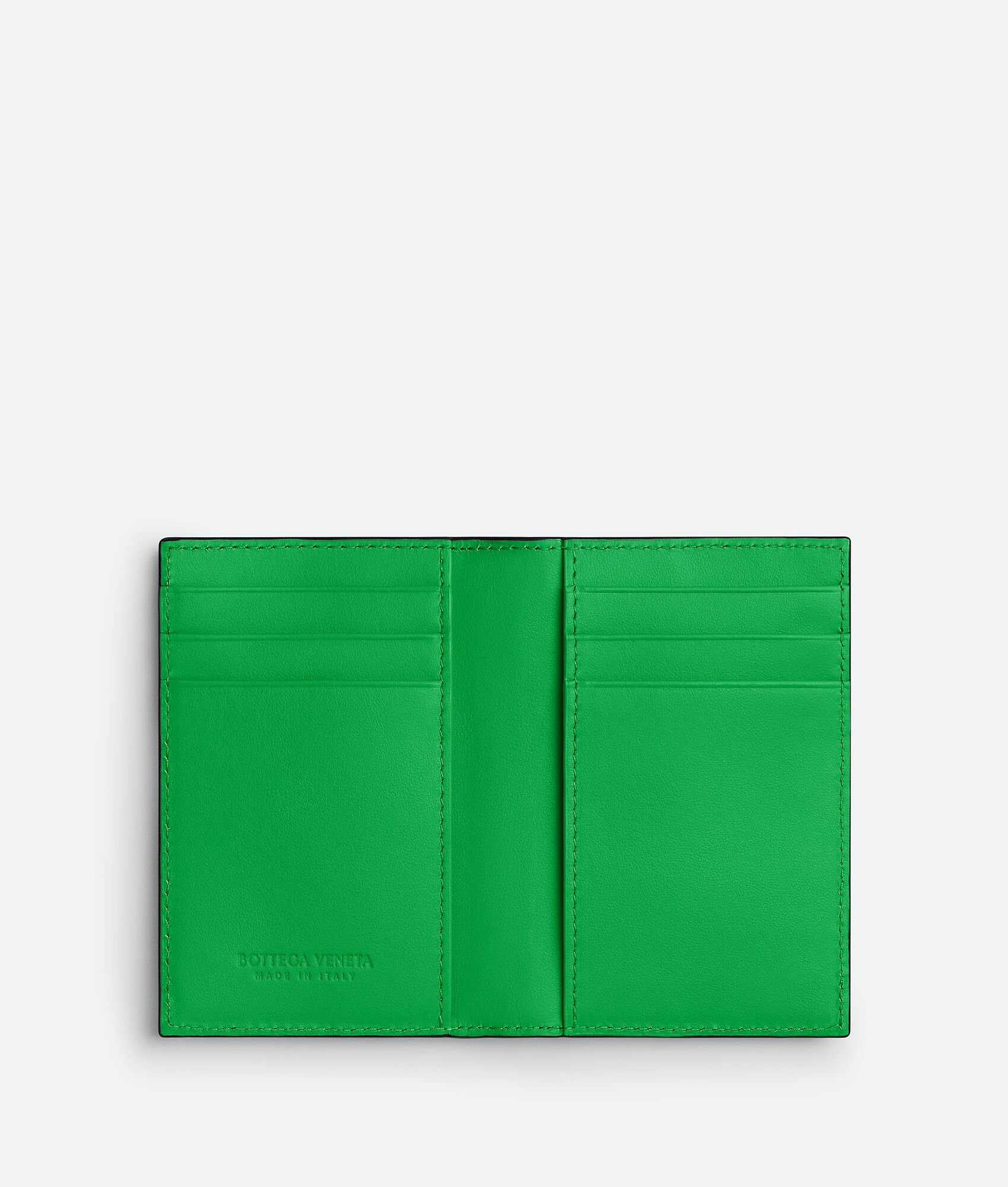 BOTTEGA VENETA Intrecciato编织翻盖卡包