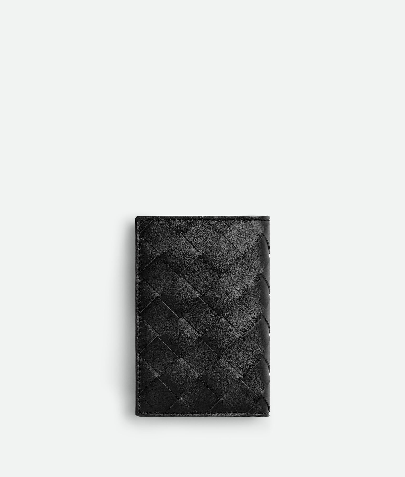 BOTTEGA VENETA Intrecciato编织翻盖卡包