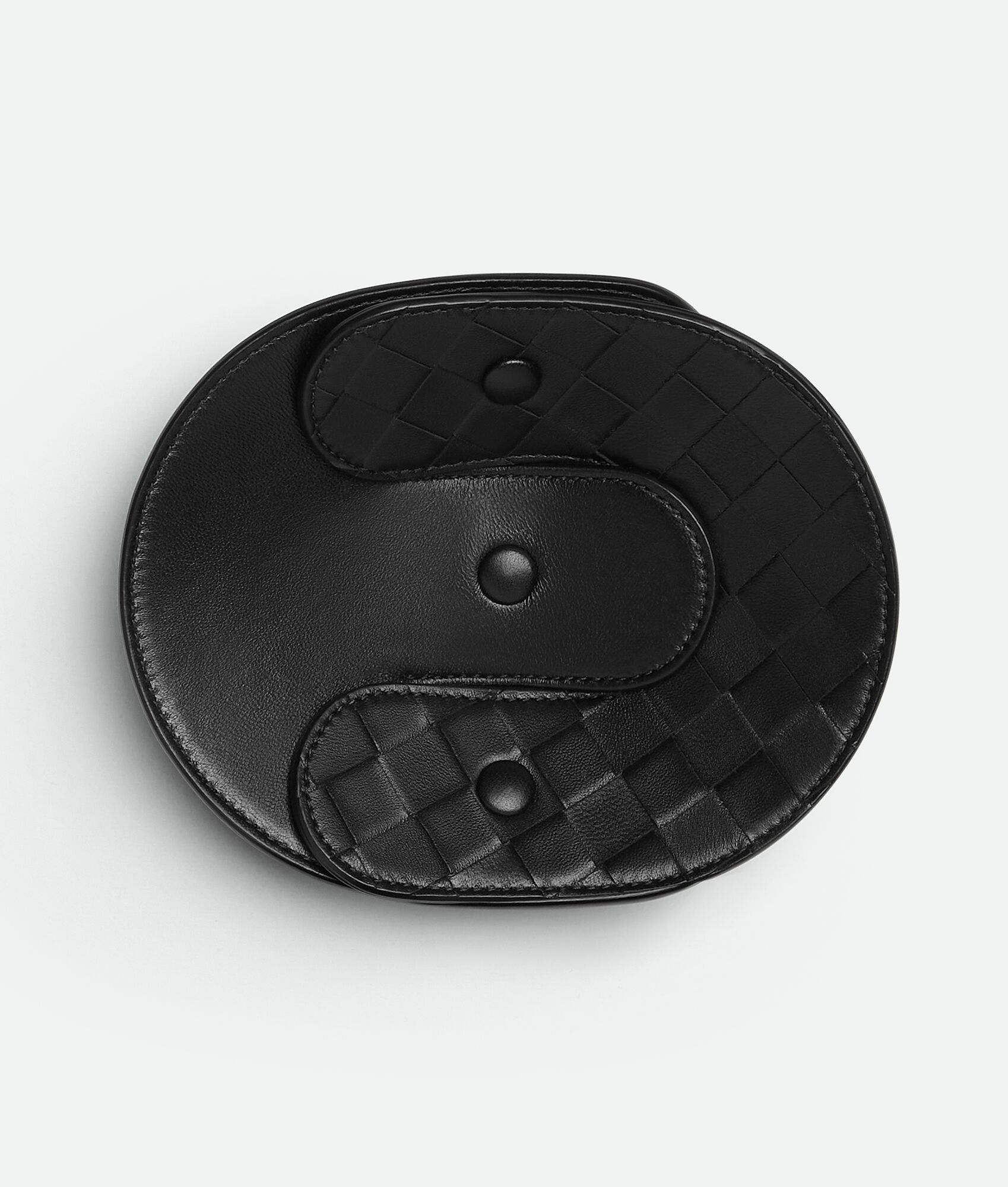 BOTTEGA VENETA 互扣式皮革托盘 - 小号