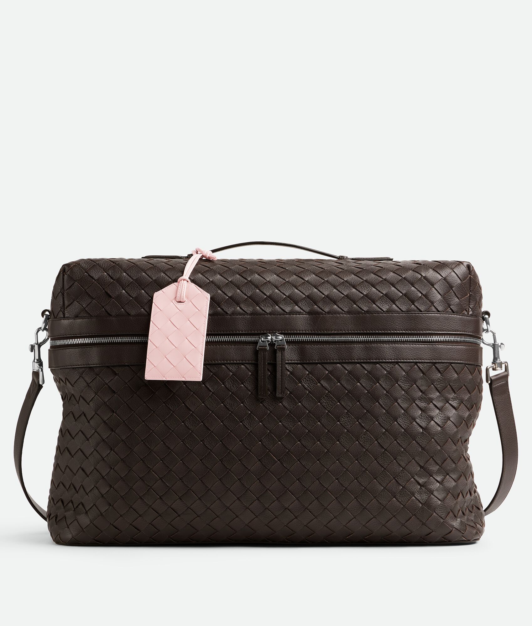 BOTTEGA VENETA Intrecciato编织绳带标签夹