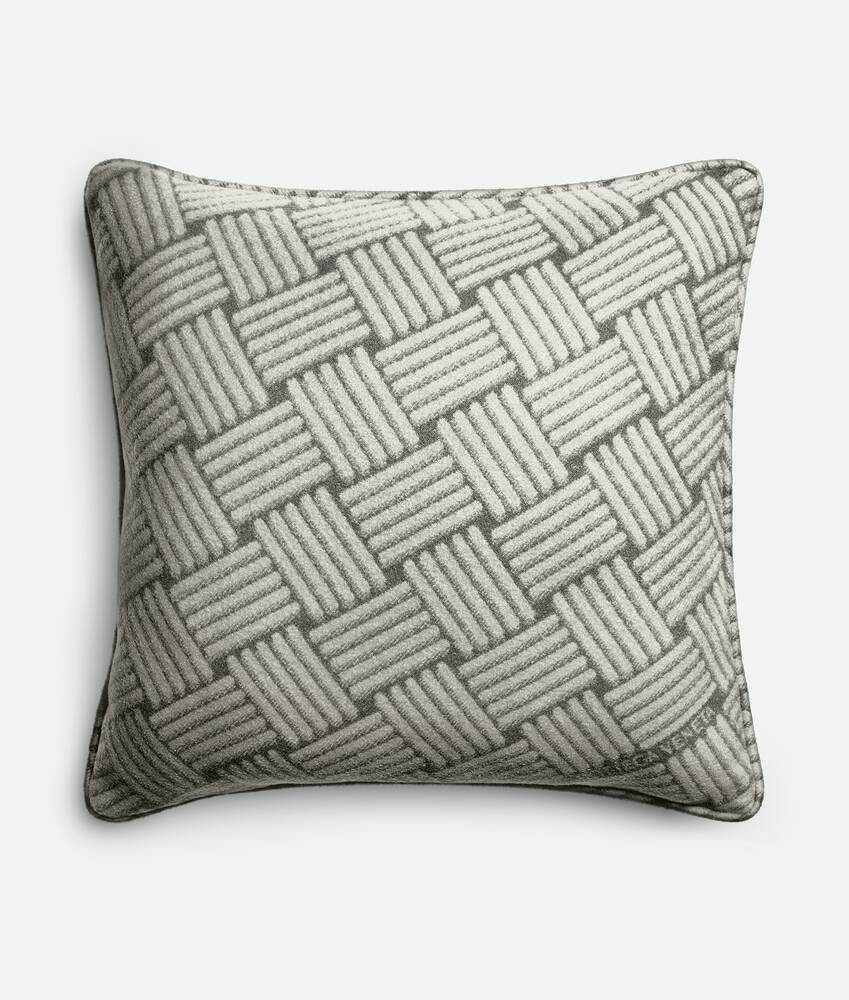 BOTTEGA VENETA Intreccio编织图案山羊绒坐垫