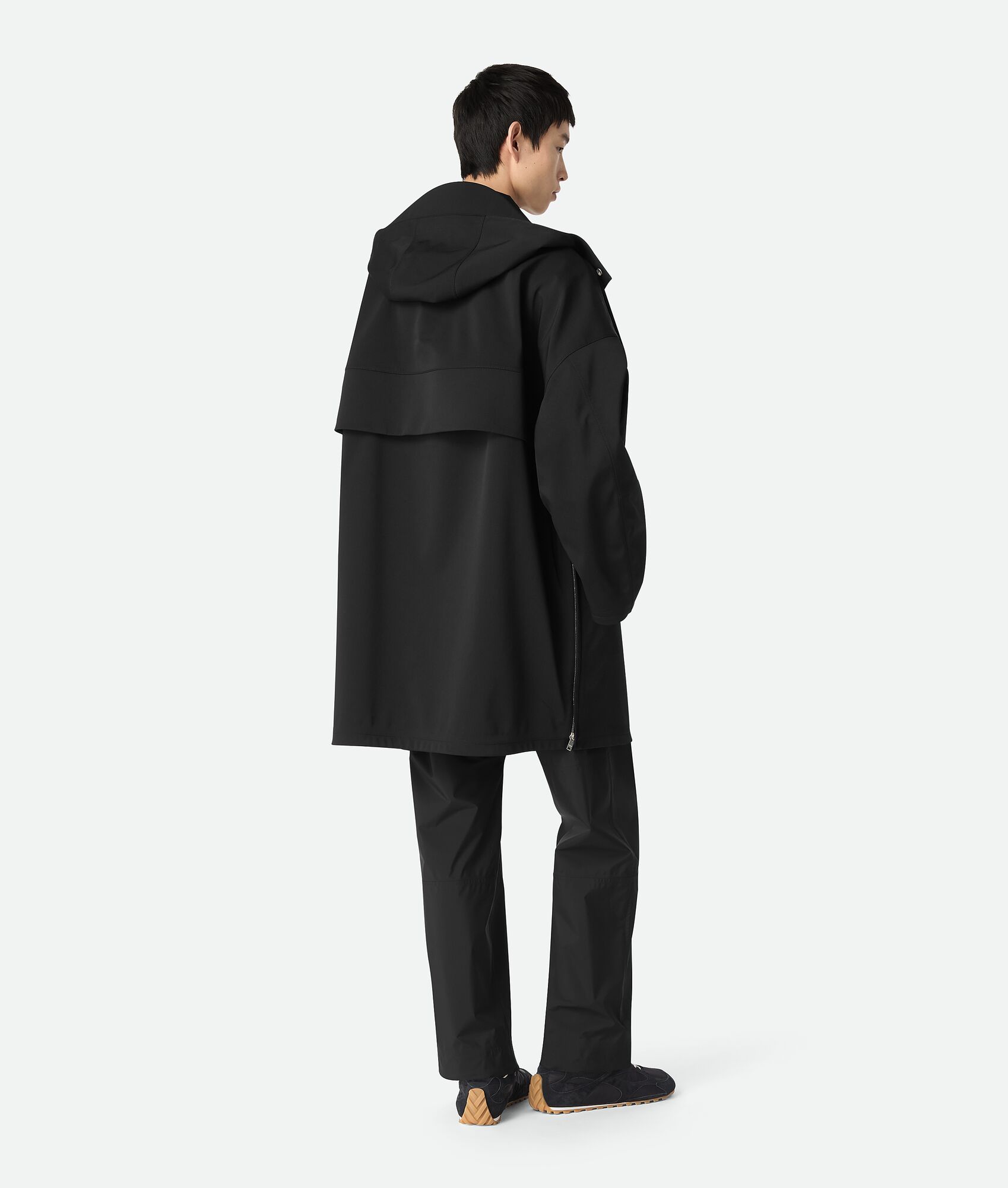 BOTTEGA VENETA 复合科技羊毛连帽派克大衣