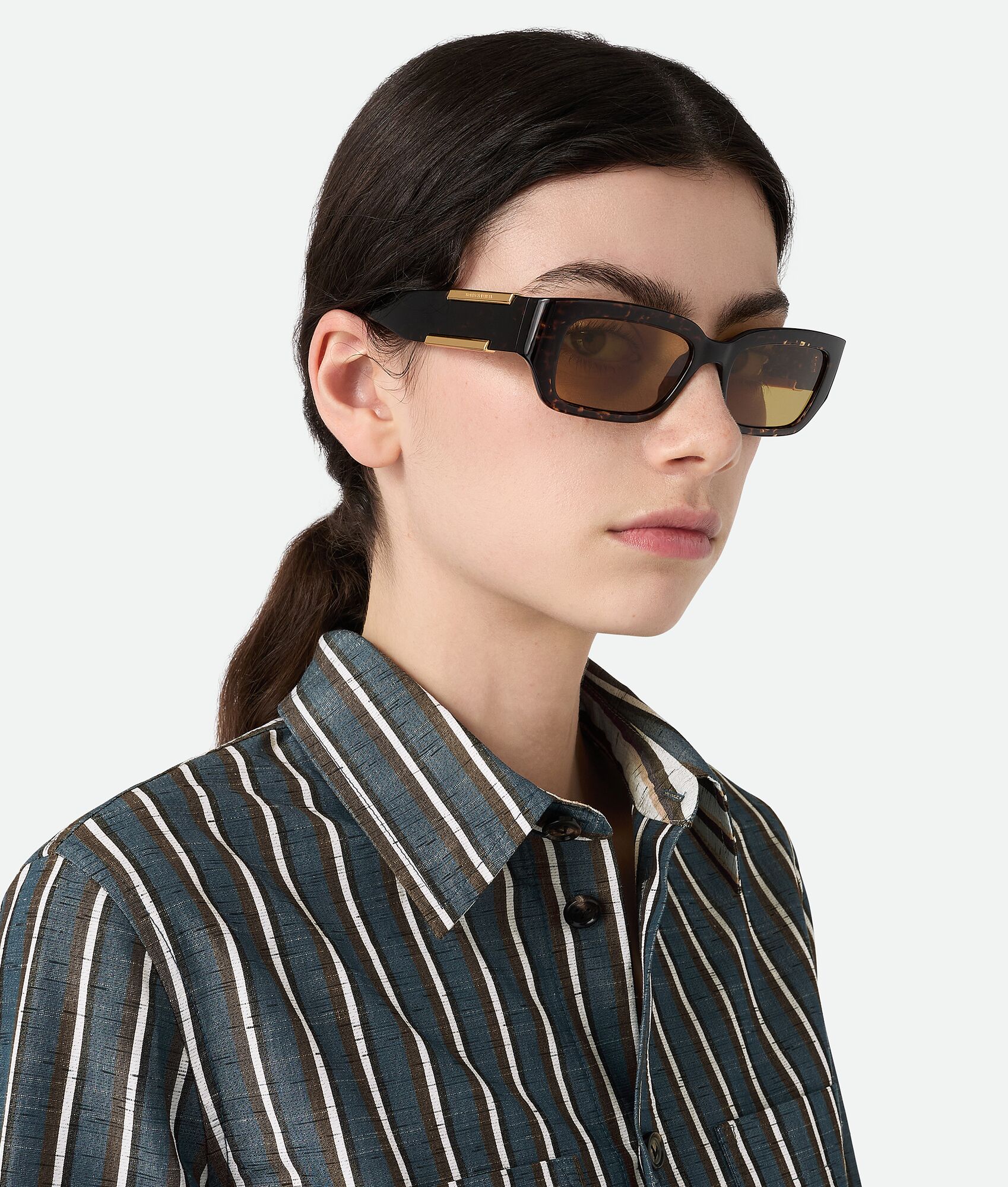 BOTTEGA VENETA Dash长方形太阳眼镜