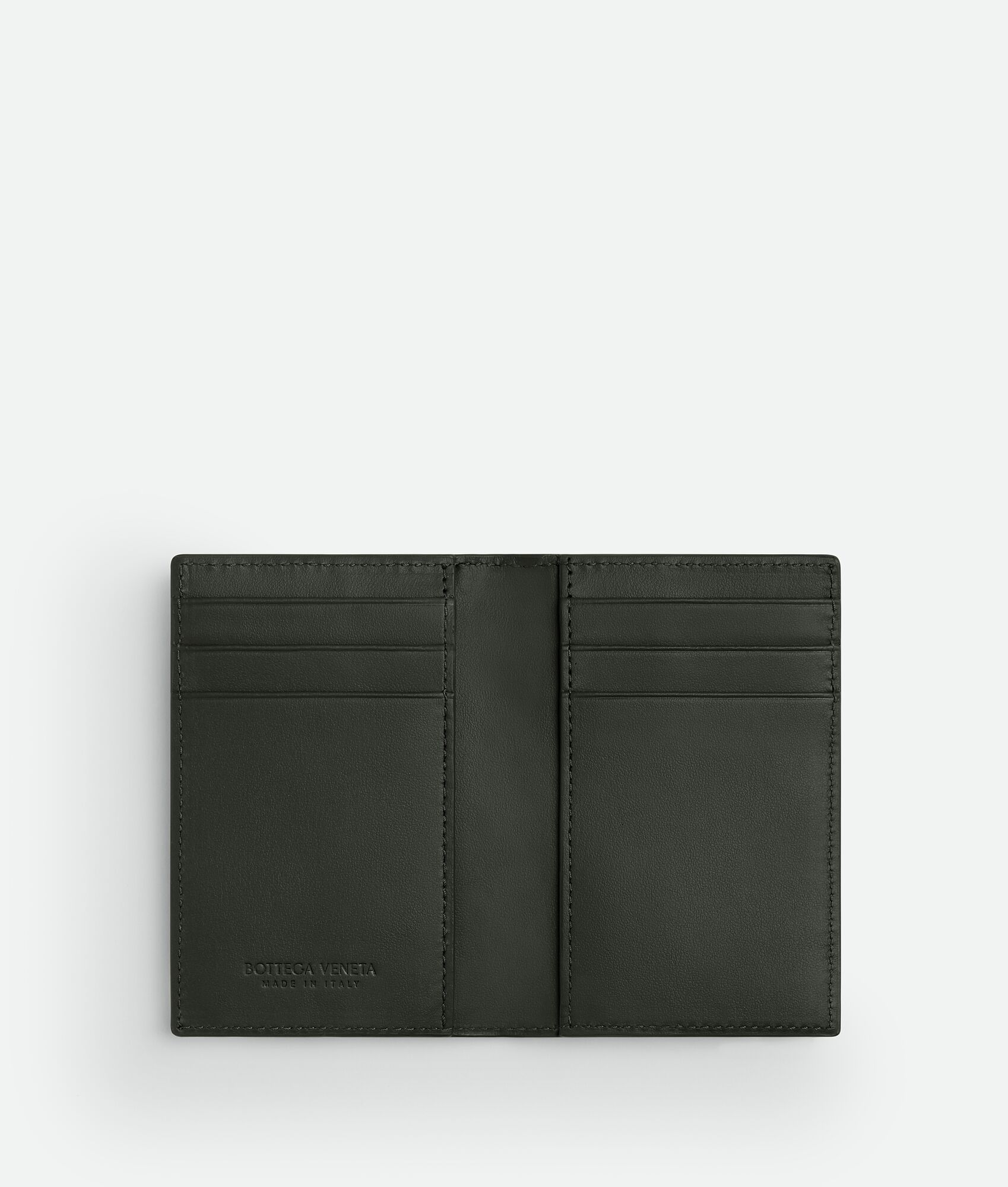 BOTTEGA VENETA Intrecciato编织翻盖卡包