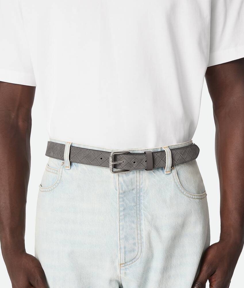 BOTTEGA VENETA Intrecciato Stamp编织腰带