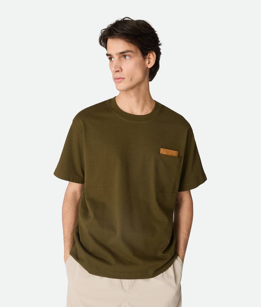 BOTTEGA VENETA 皮马棉针织T恤