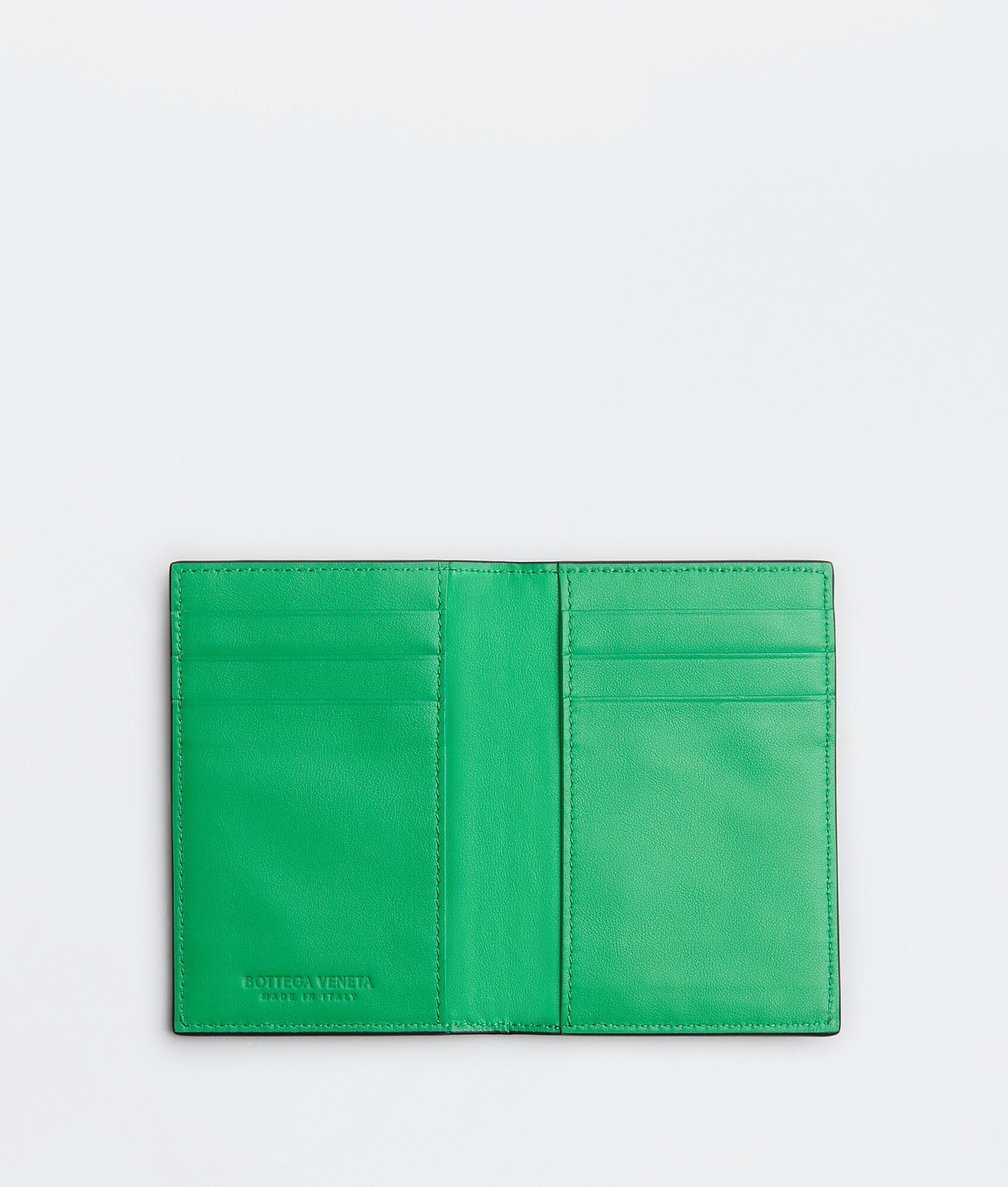 BOTTEGA VENETA Intrecciato编织翻盖卡包