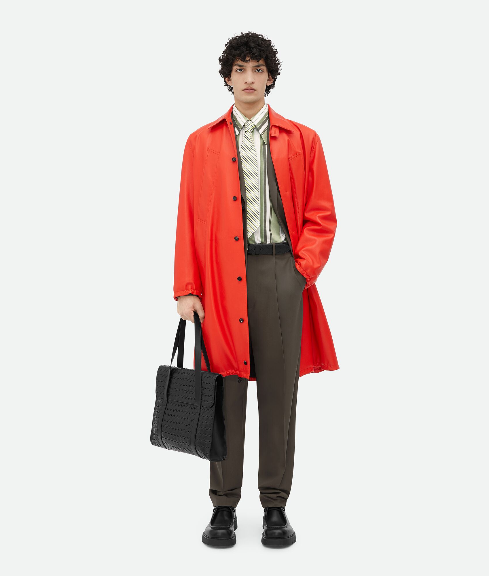 BOTTEGA VENETA Intrecciato编织Portfolio公文包