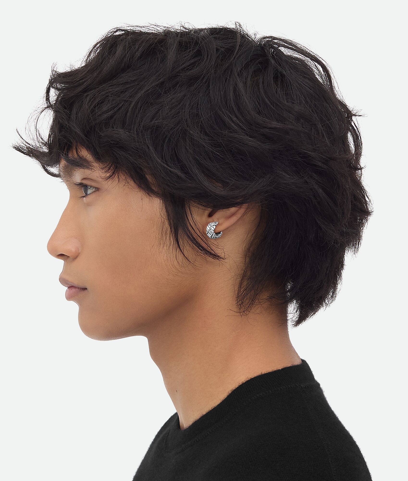 BOTTEGA VENETA Intreccio编织小号耳环