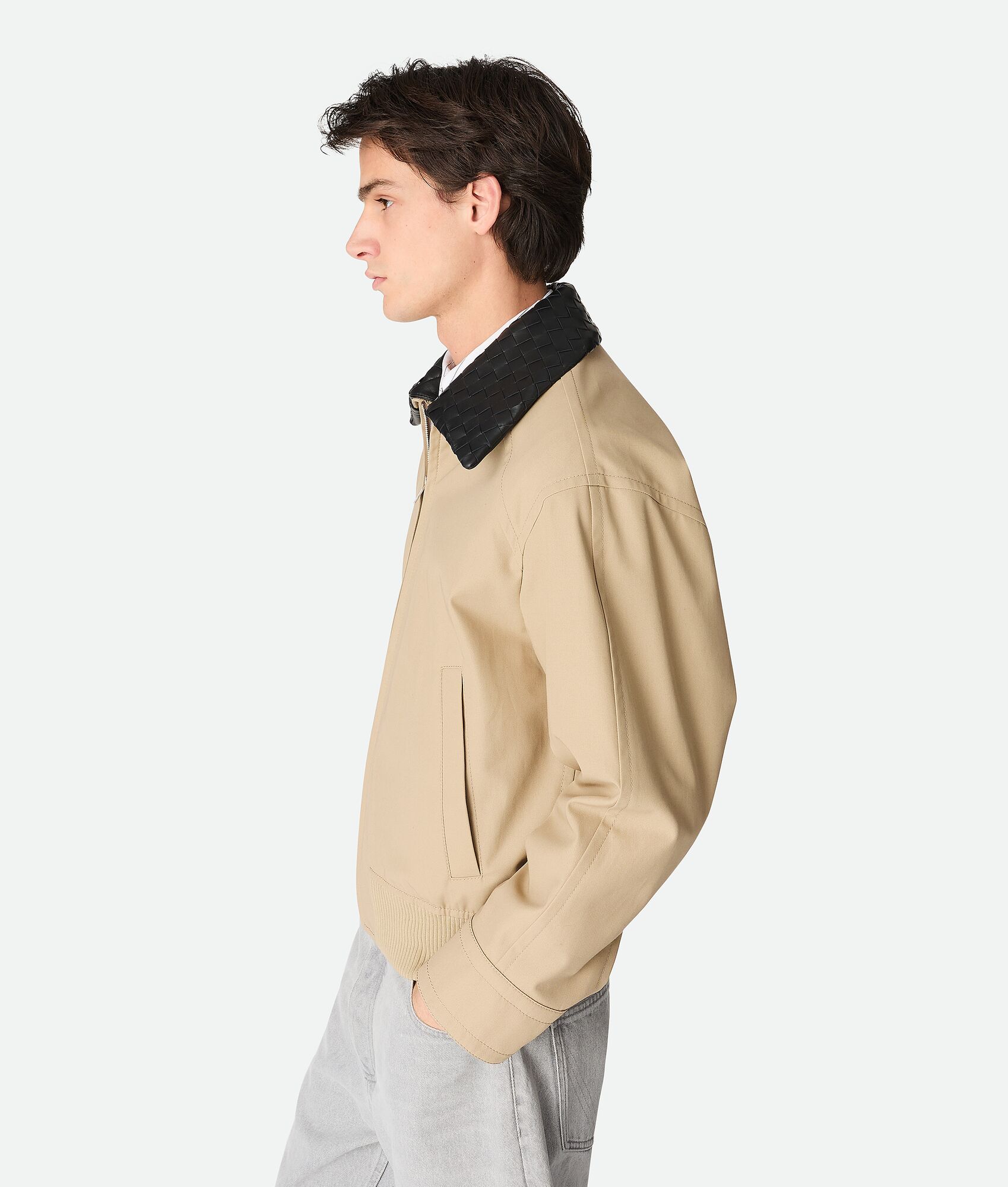 BOTTEGA VENETA 棉质斜纹束腰夹克