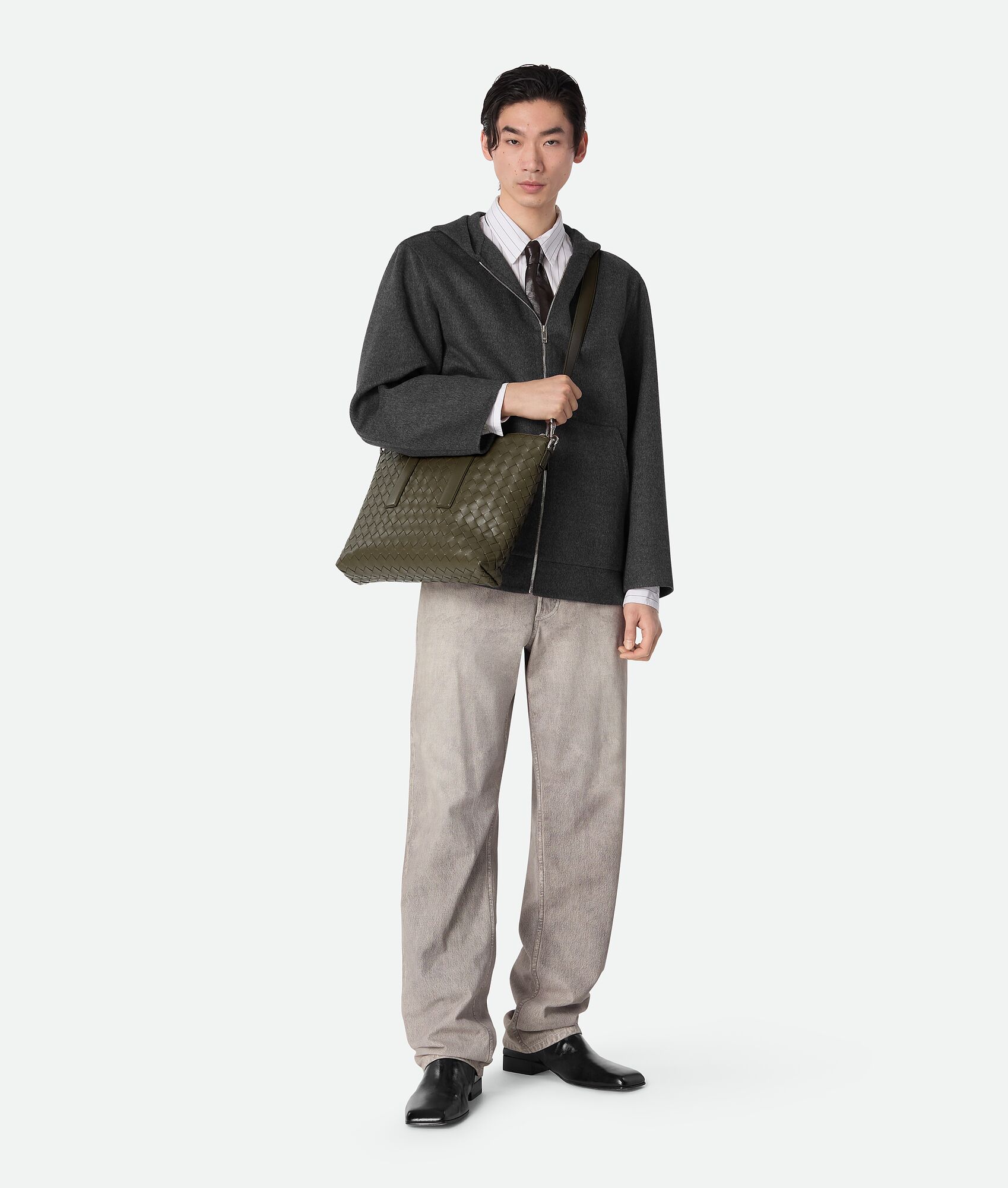 BOTTEGA VENETA Intrecciato编织柔软公文包