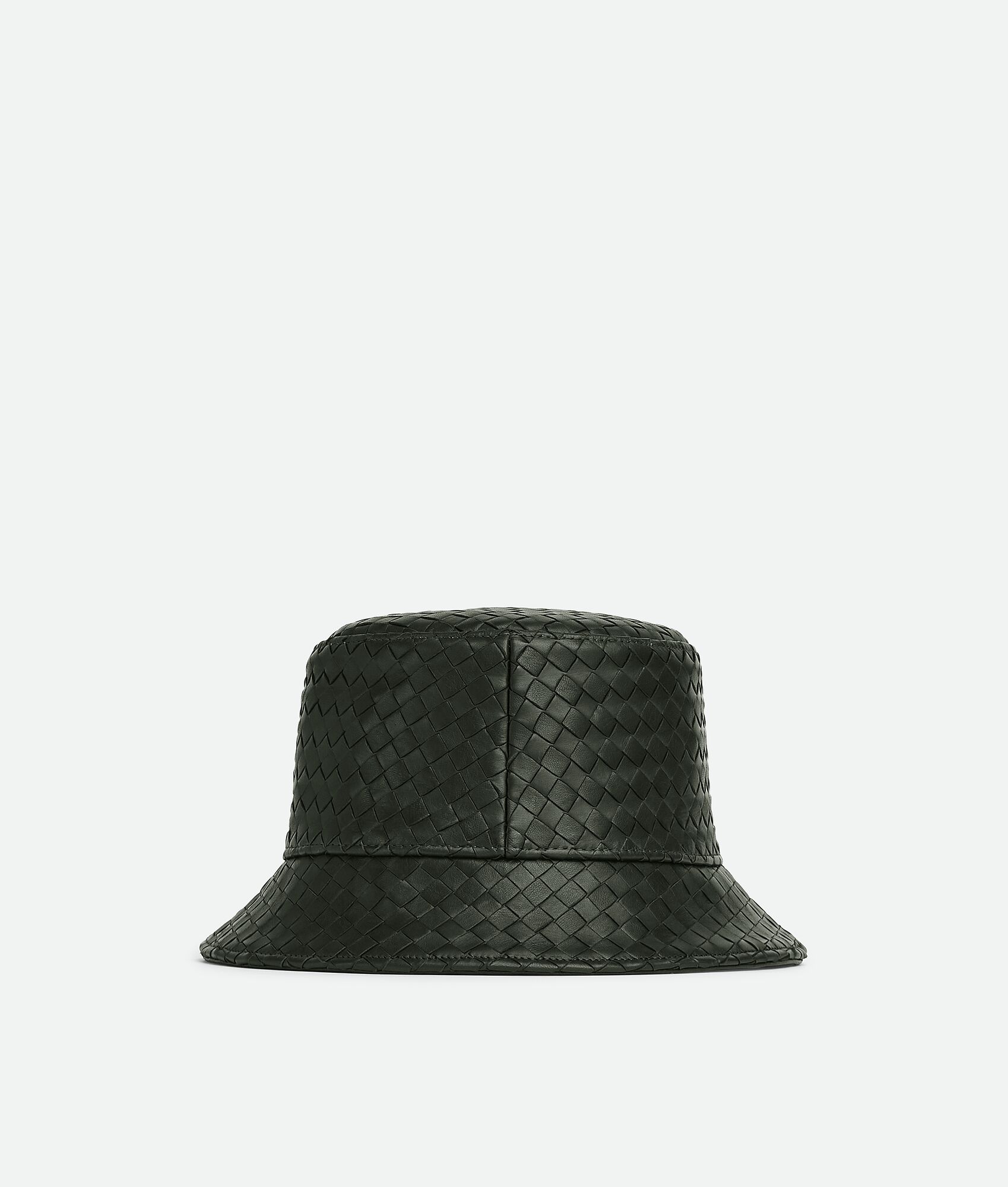BOTTEGA VENETA Intrecciato编织皮革渔夫帽