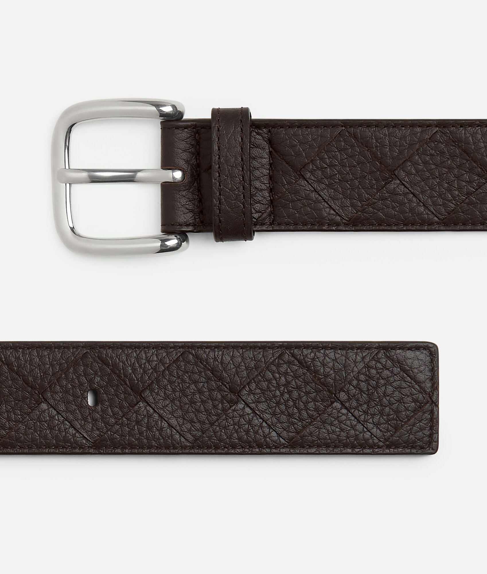 BOTTEGA VENETA Intrecciato编织Taurillon腰带