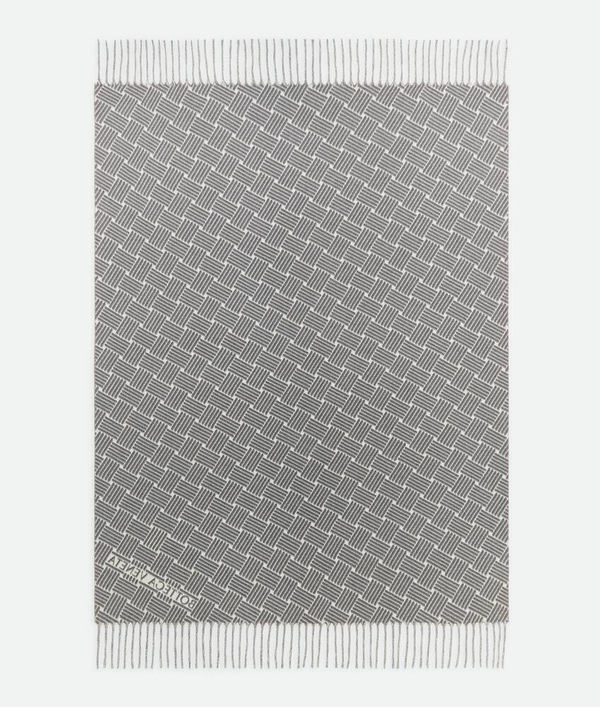 BOTTEGA VENETA Intreccio编织图案山羊绒毛毯