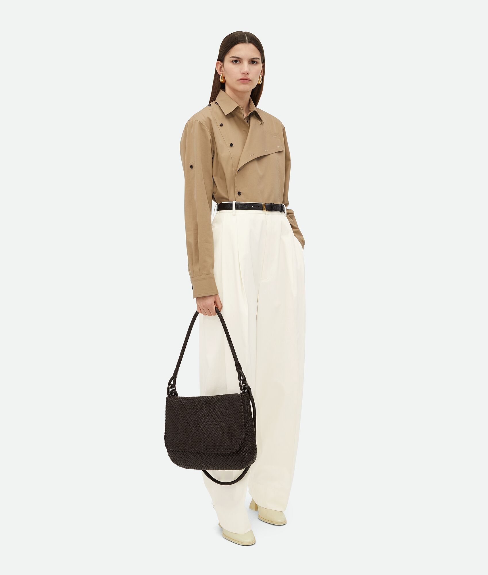 BOTTEGA VENETA 轻盈棉质斜纹衬衫