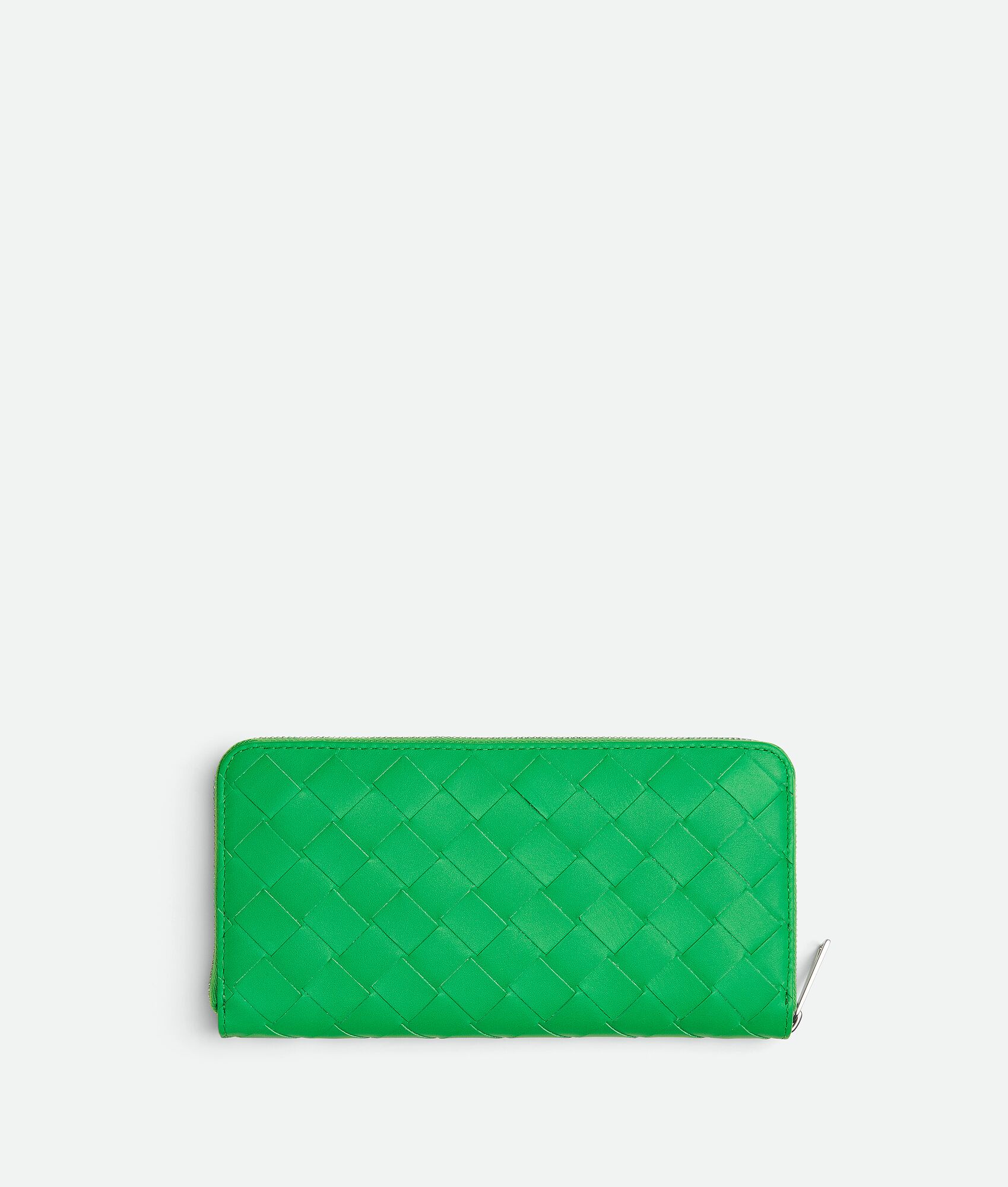 BOTTEGA VENETA Intrecciato编织环绕式拉链钱包