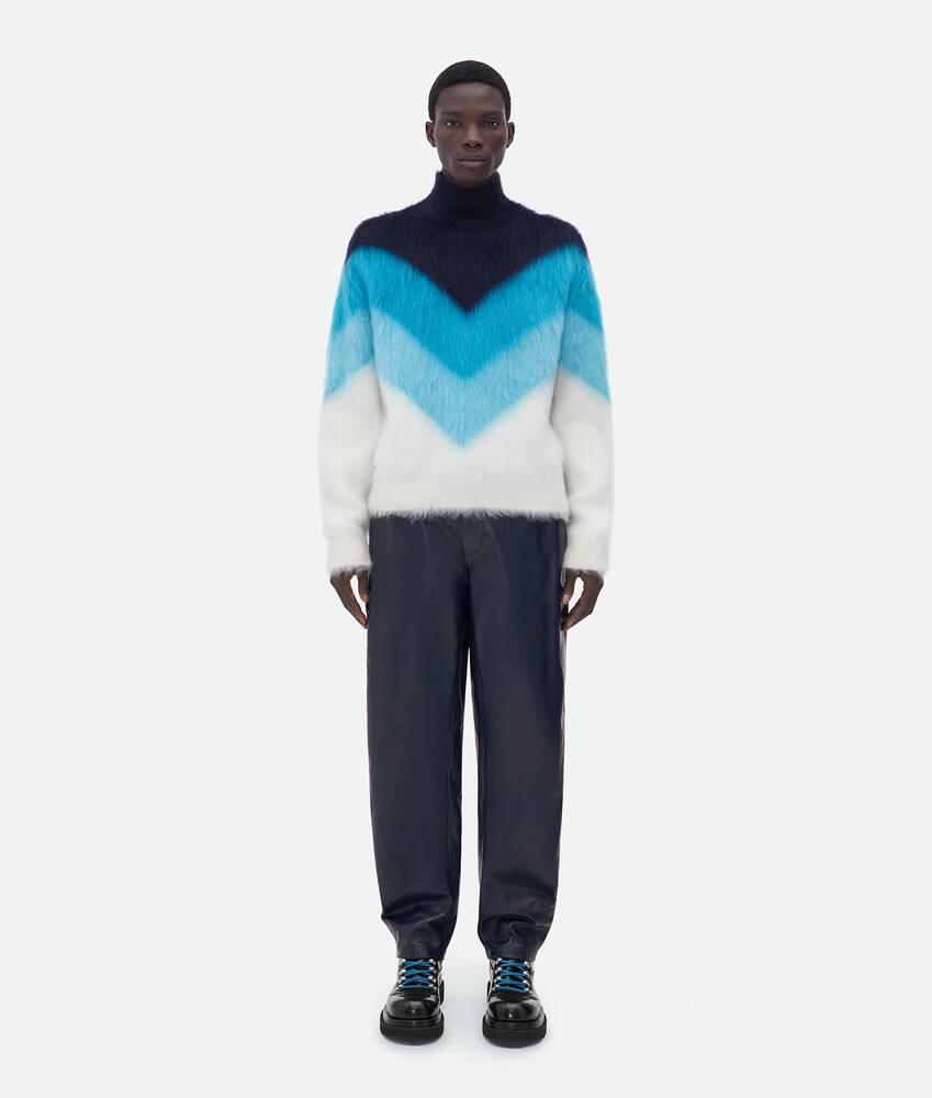 BOTTEGA VENETA 羊毛马海毛人字纹毛衣