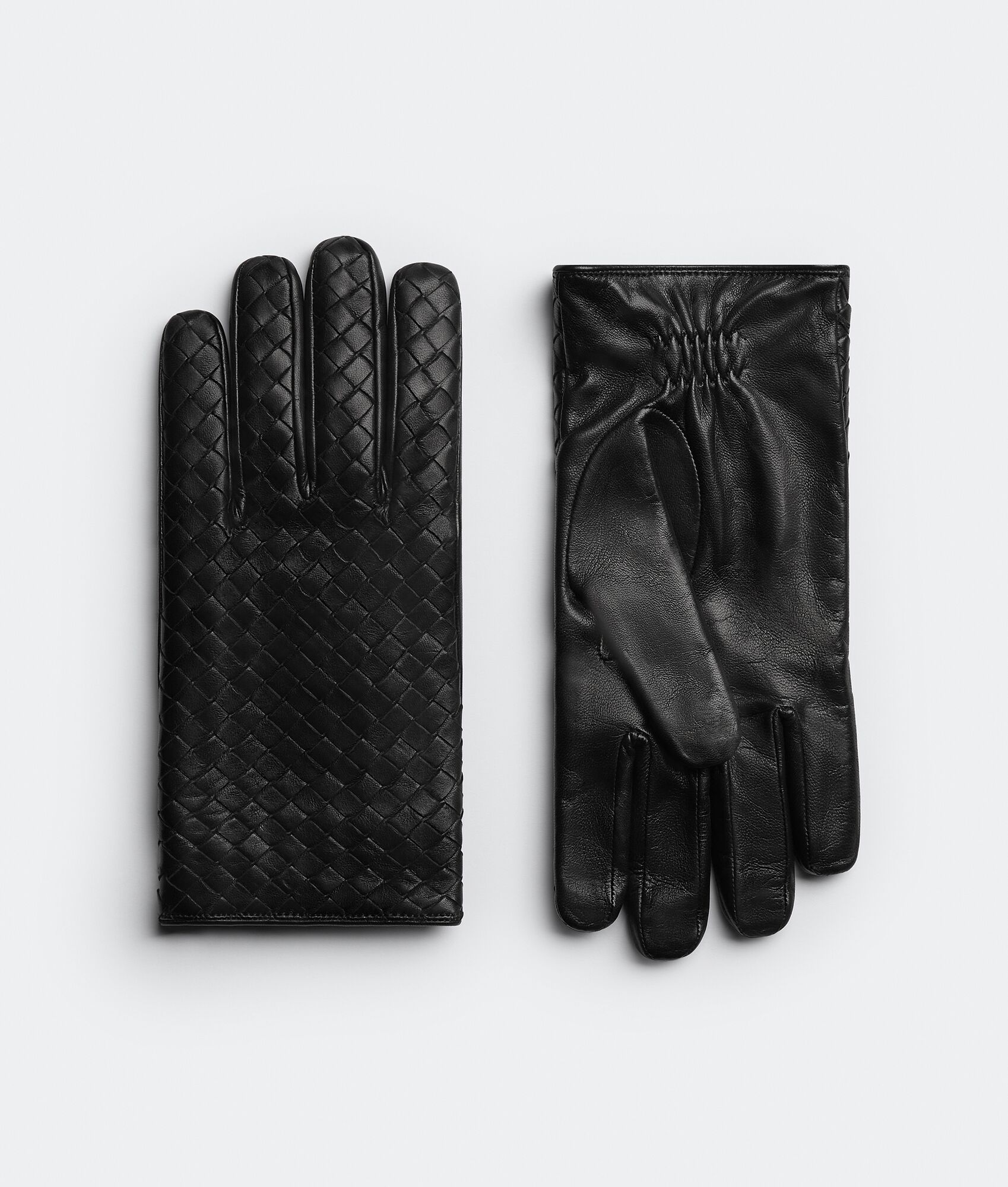 BOTTEGA VENETA Intrecciato编织皮革手套