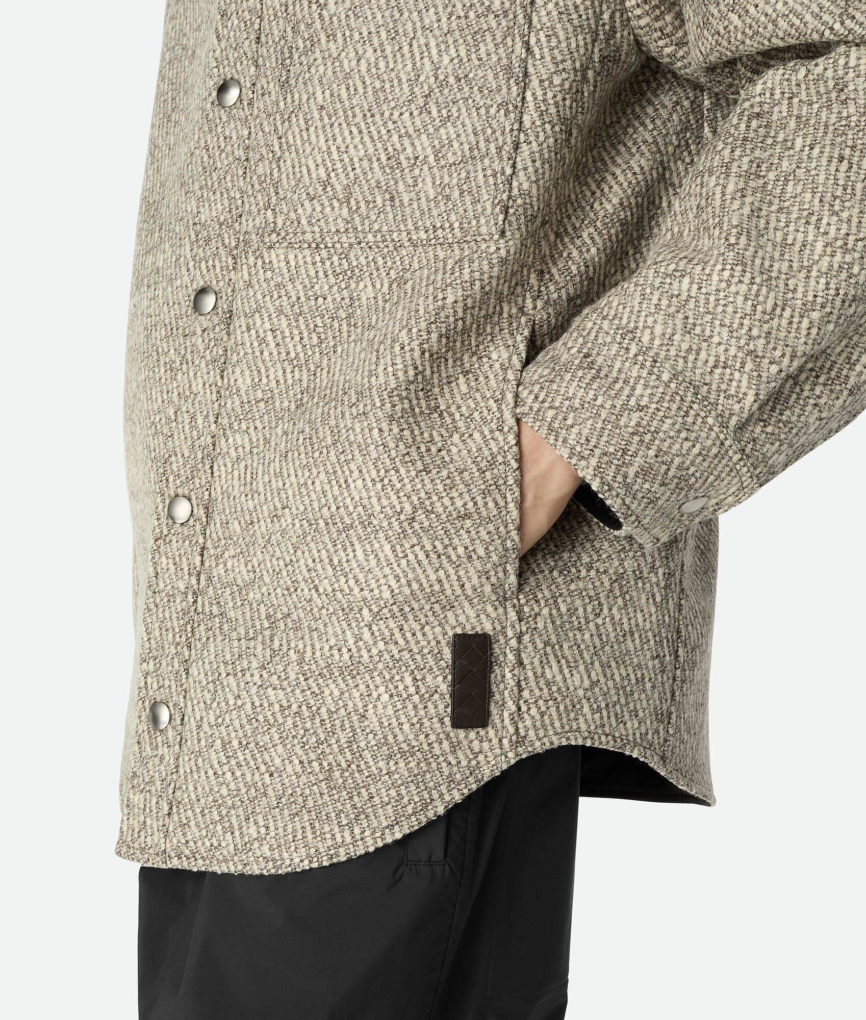 BOTTEGA VENETA 毛毡羊毛外套式衬衫