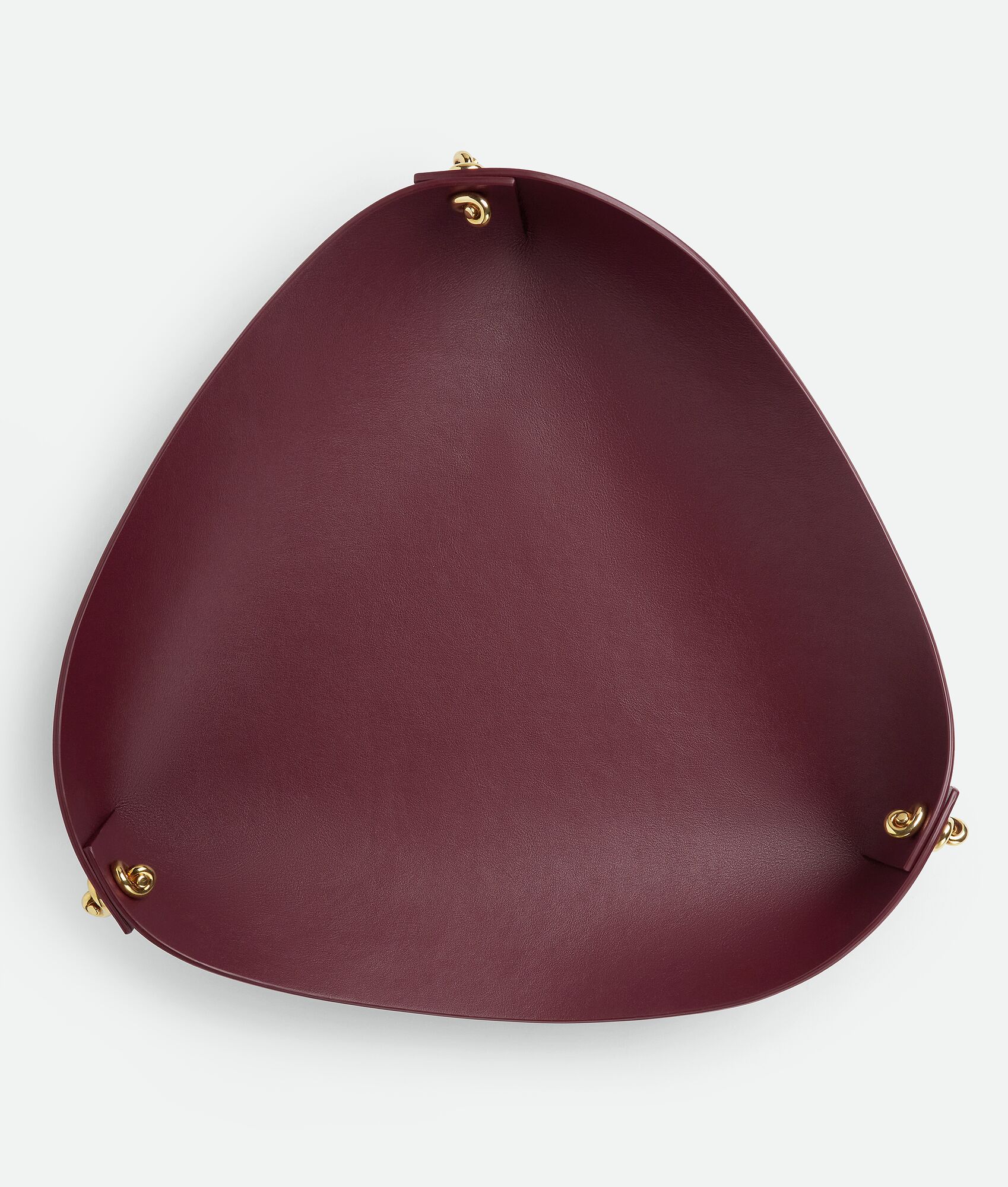 BOTTEGA VENETA 金属系结大号皮革托盘
