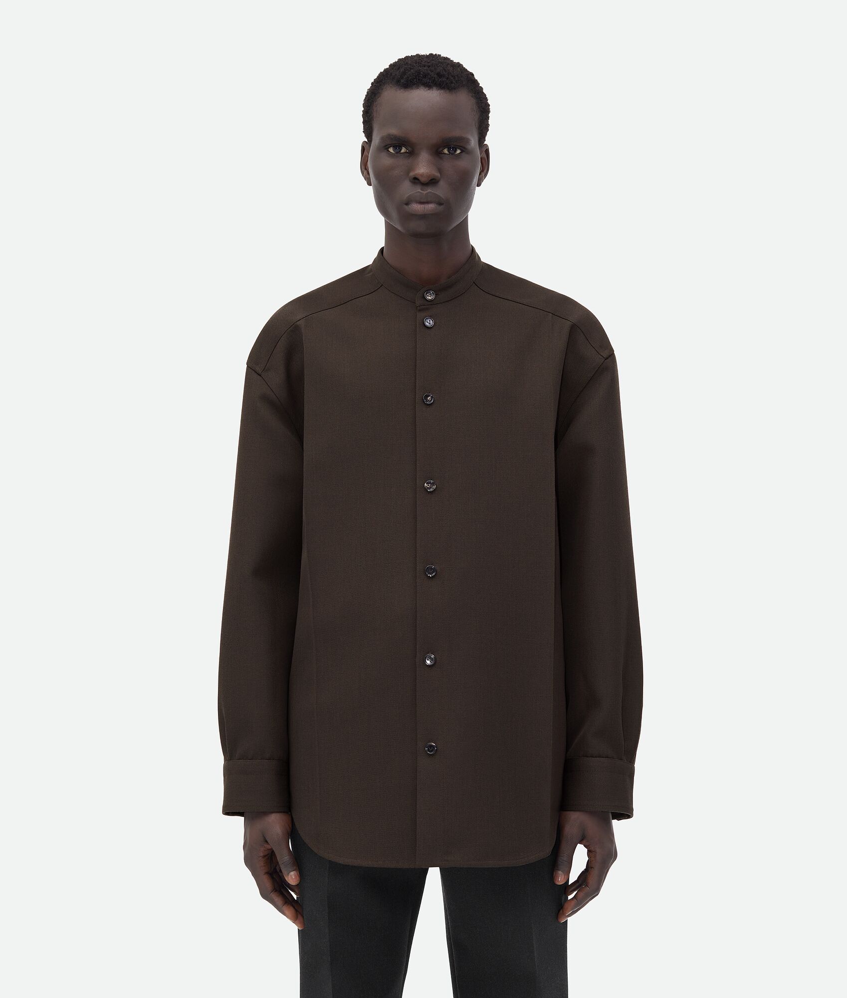 BOTTEGA VENETA 柔软羊毛斜纹衬衫